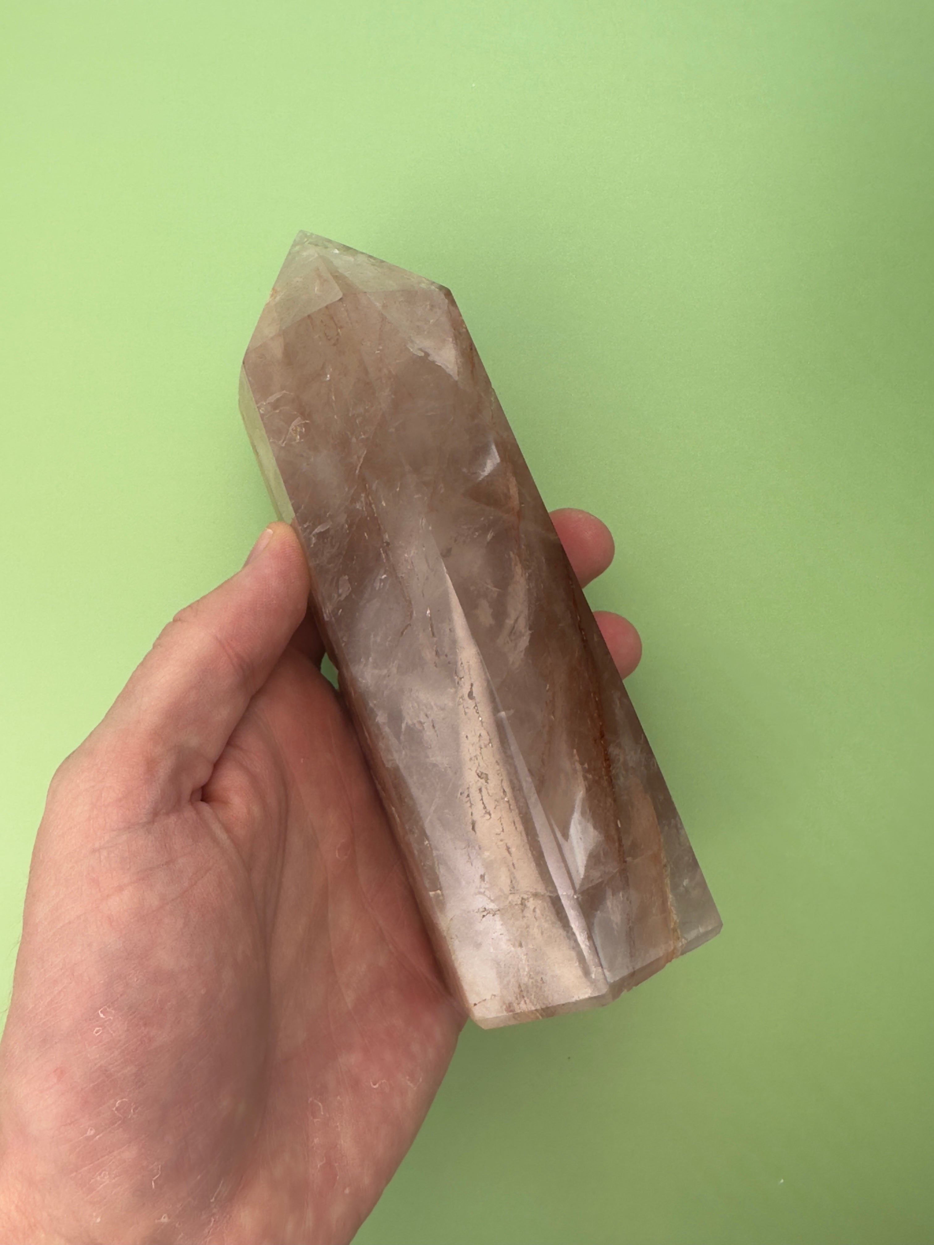Red hematoid (Fire quartz) - XL Tower