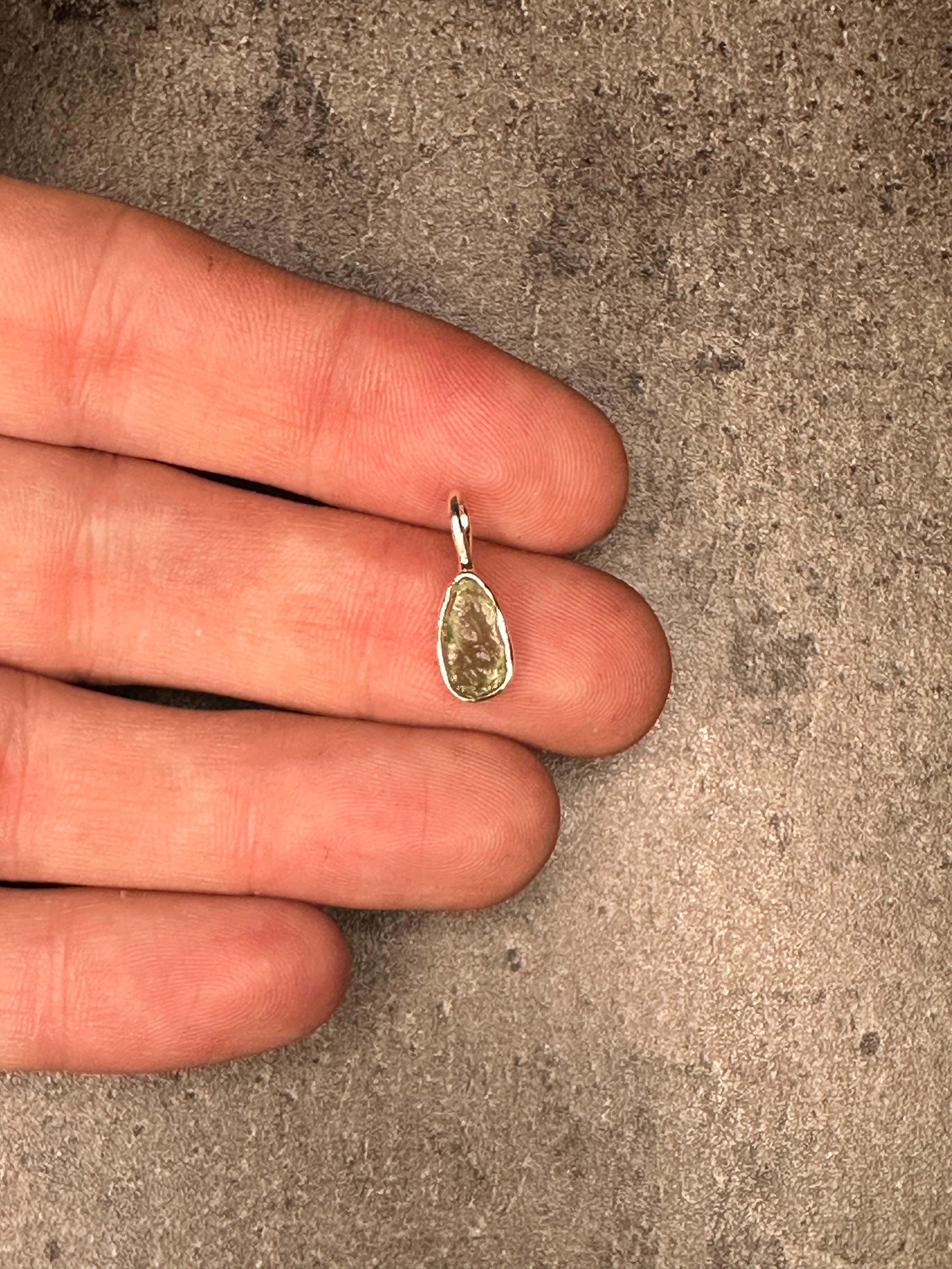 Moldavite - Mini necklace pendant