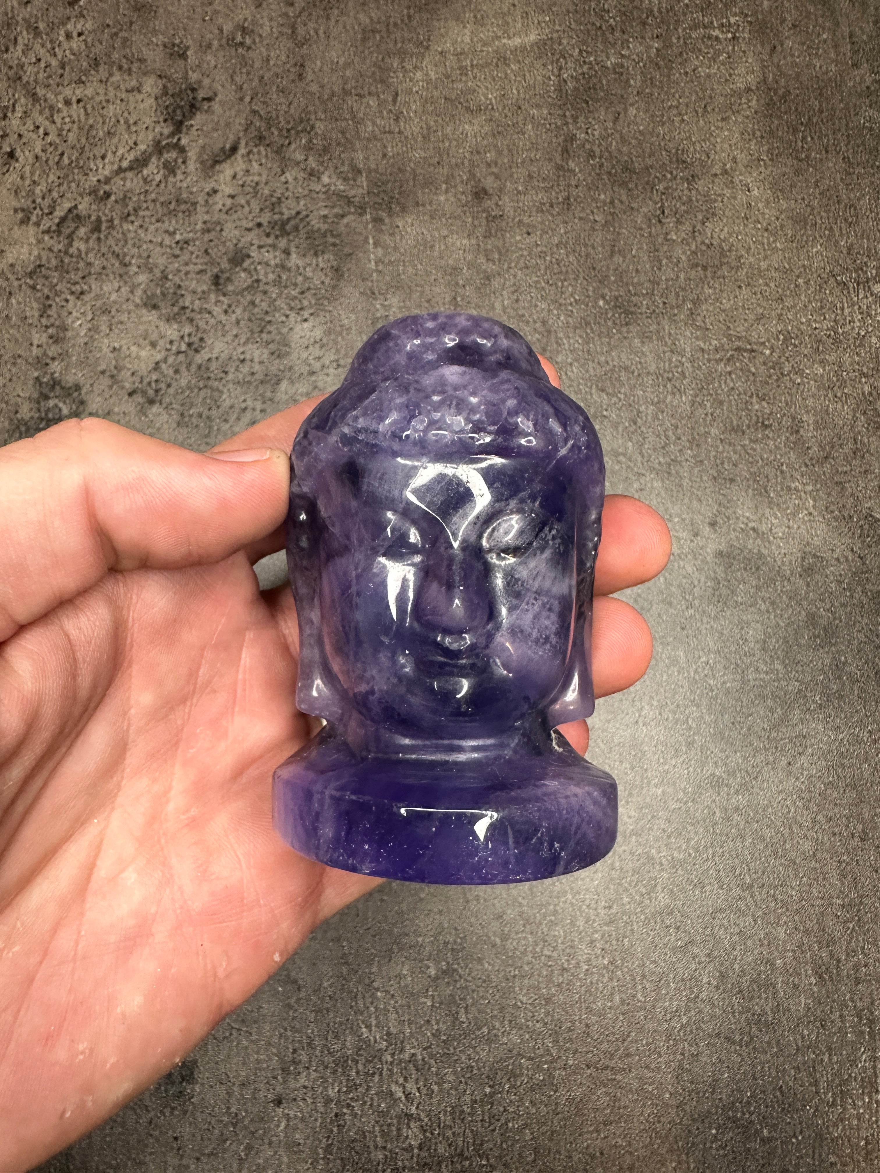 Fluorite - Buddha head