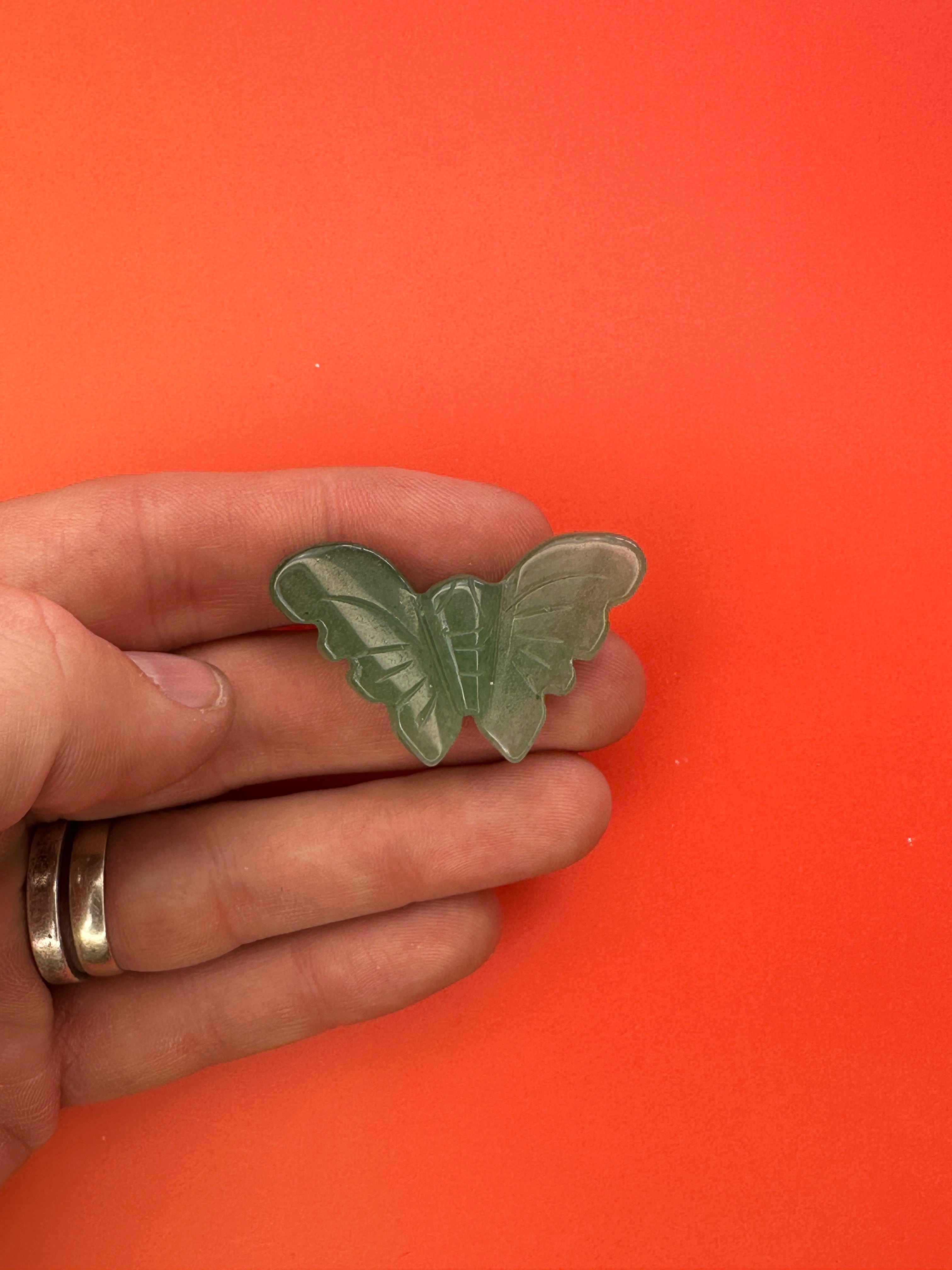 Green aventurine - Butterfly