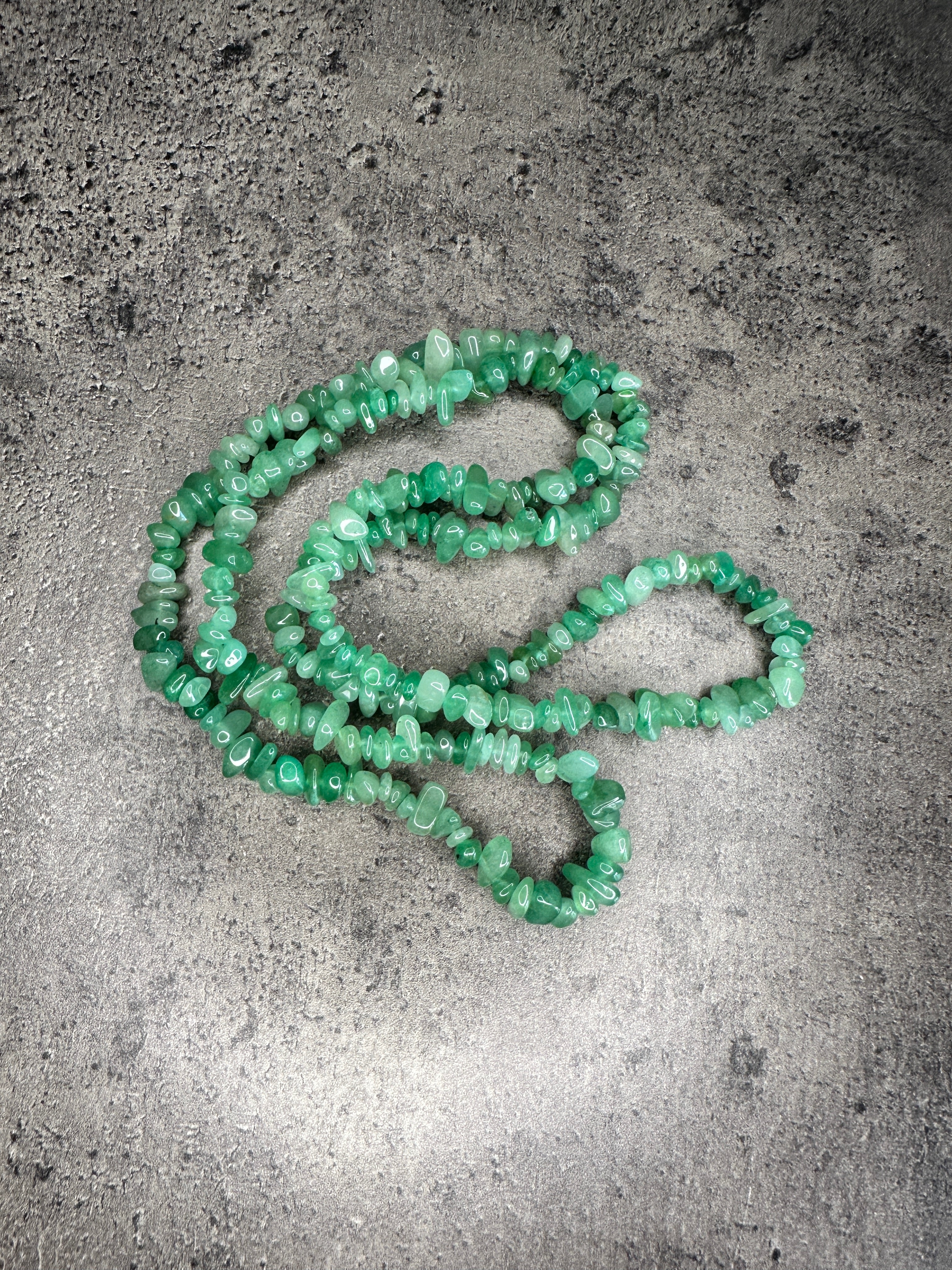 Green aventurine - Crystal chip necklace