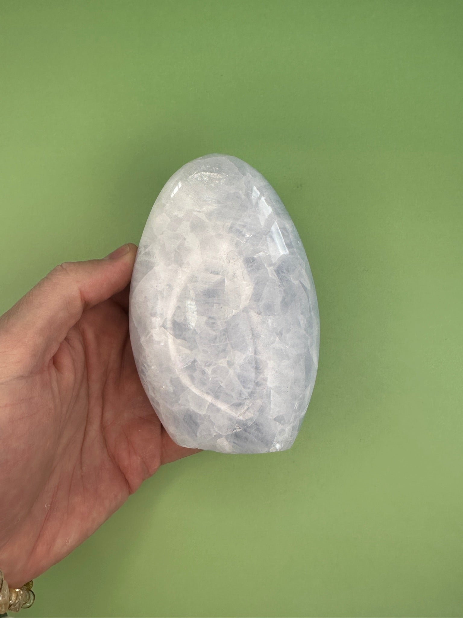 Blue calcite - Free form