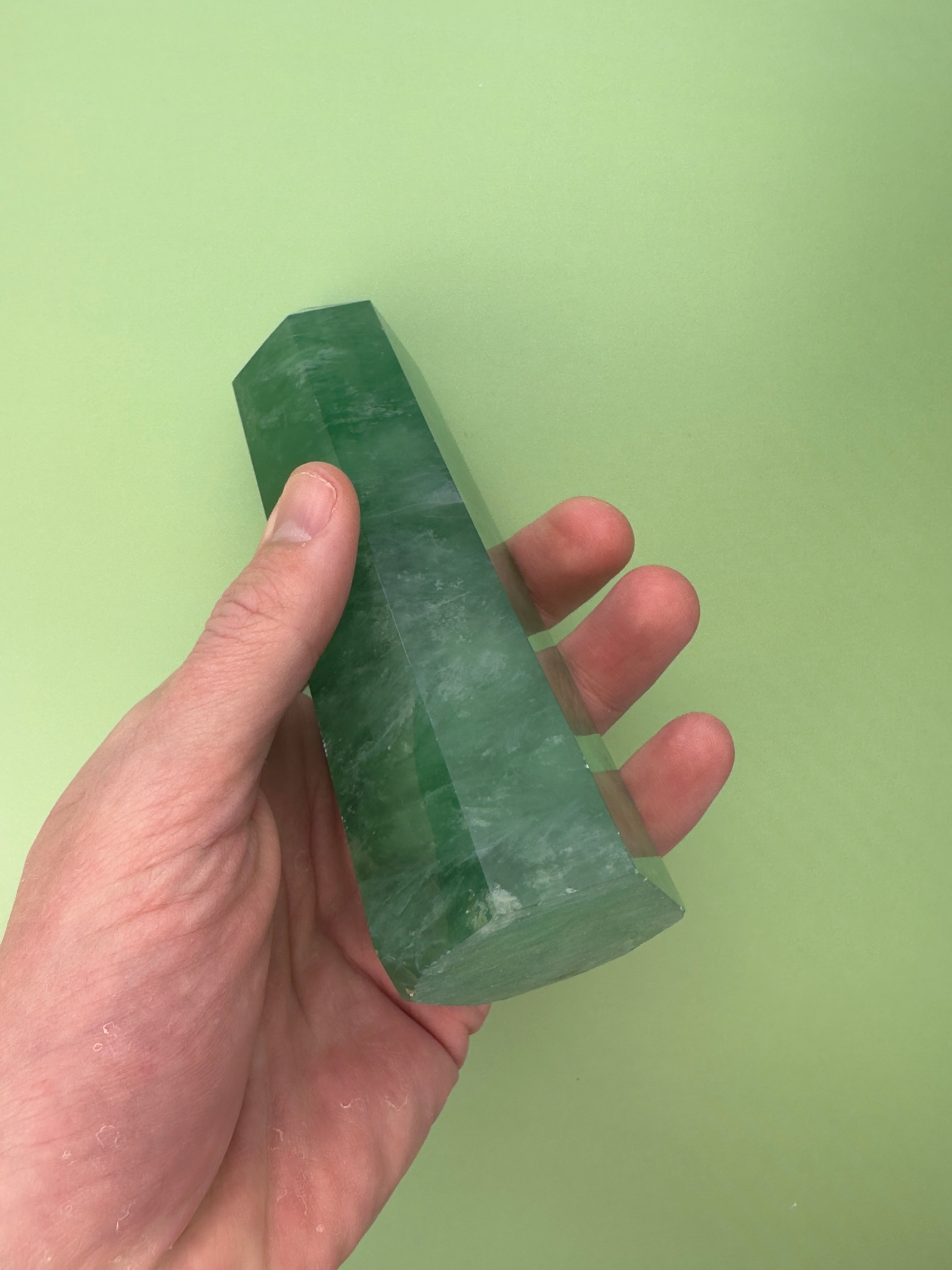Green fluorite - XL Tower