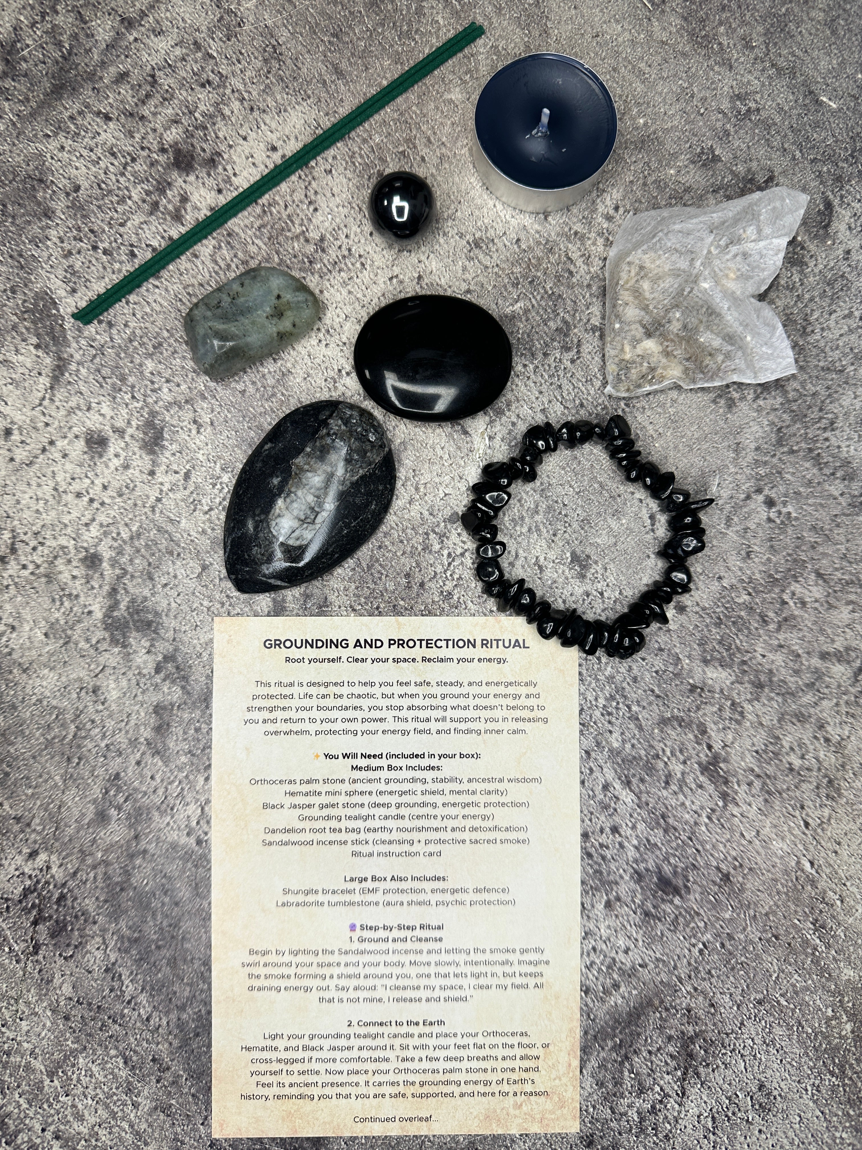 Grounding and protection - Ritual box