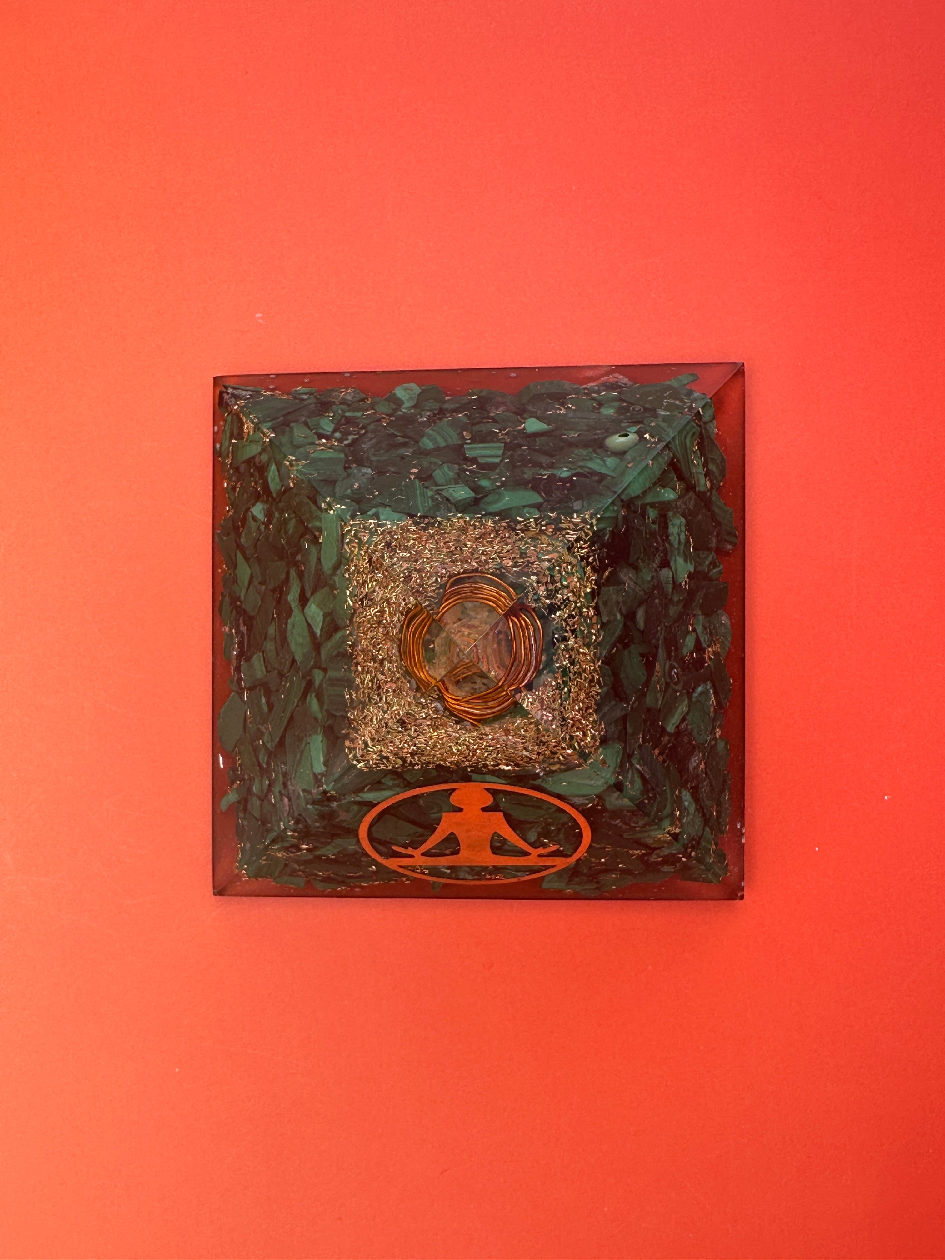 Malachite - Orgonite pyramid