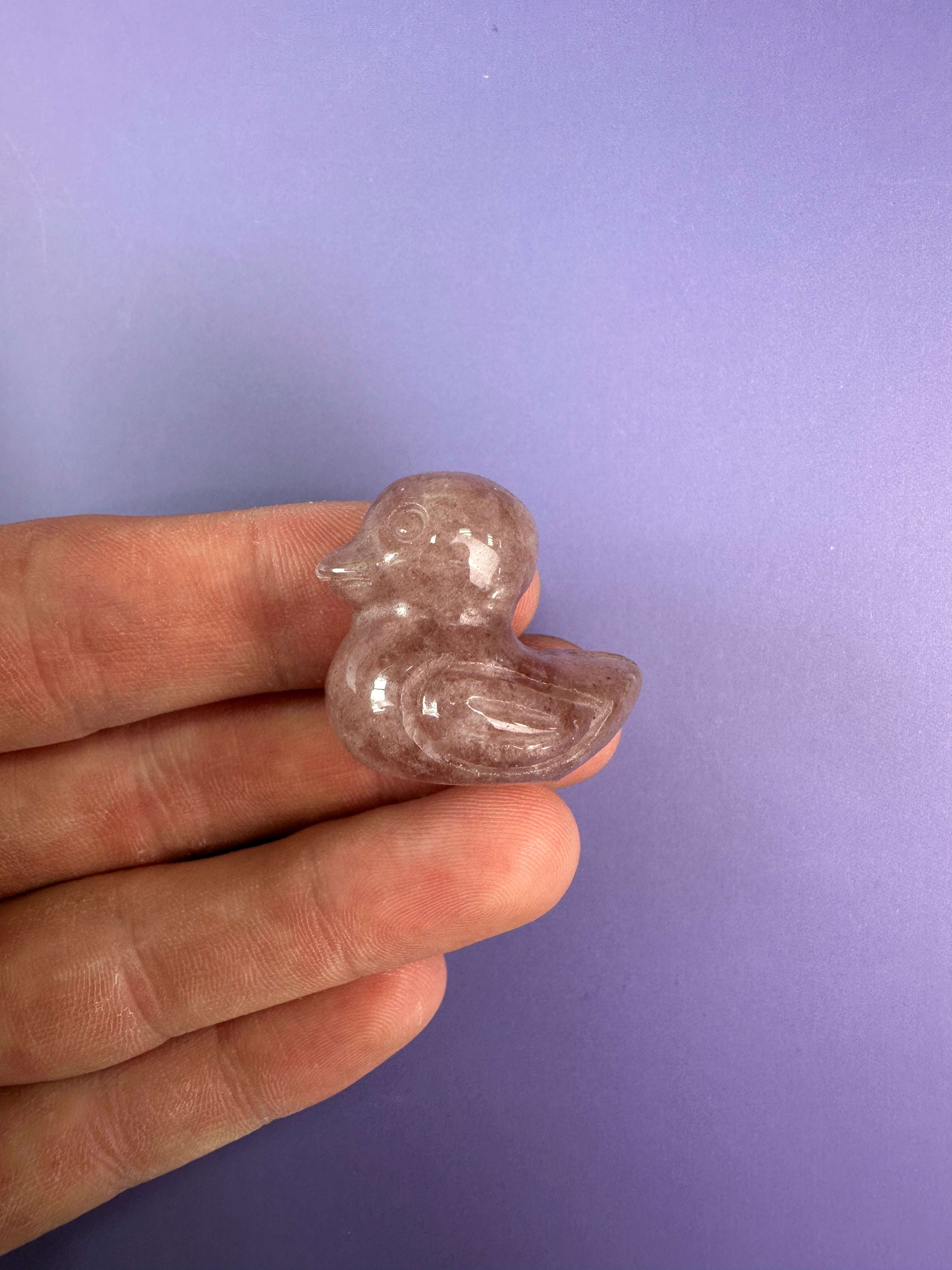 Strawberry quartz - Duck
