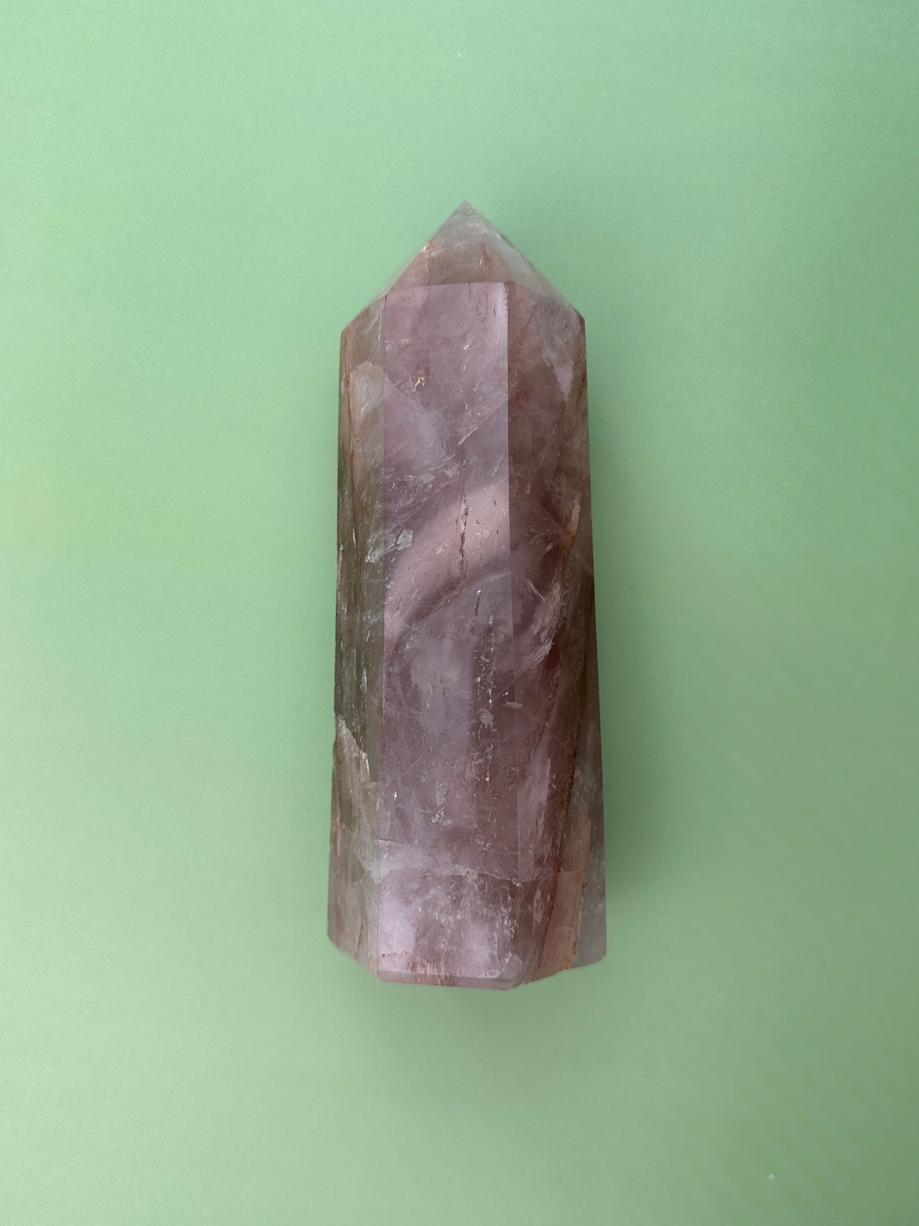 Red hematoid (Fire quartz) - XL Tower