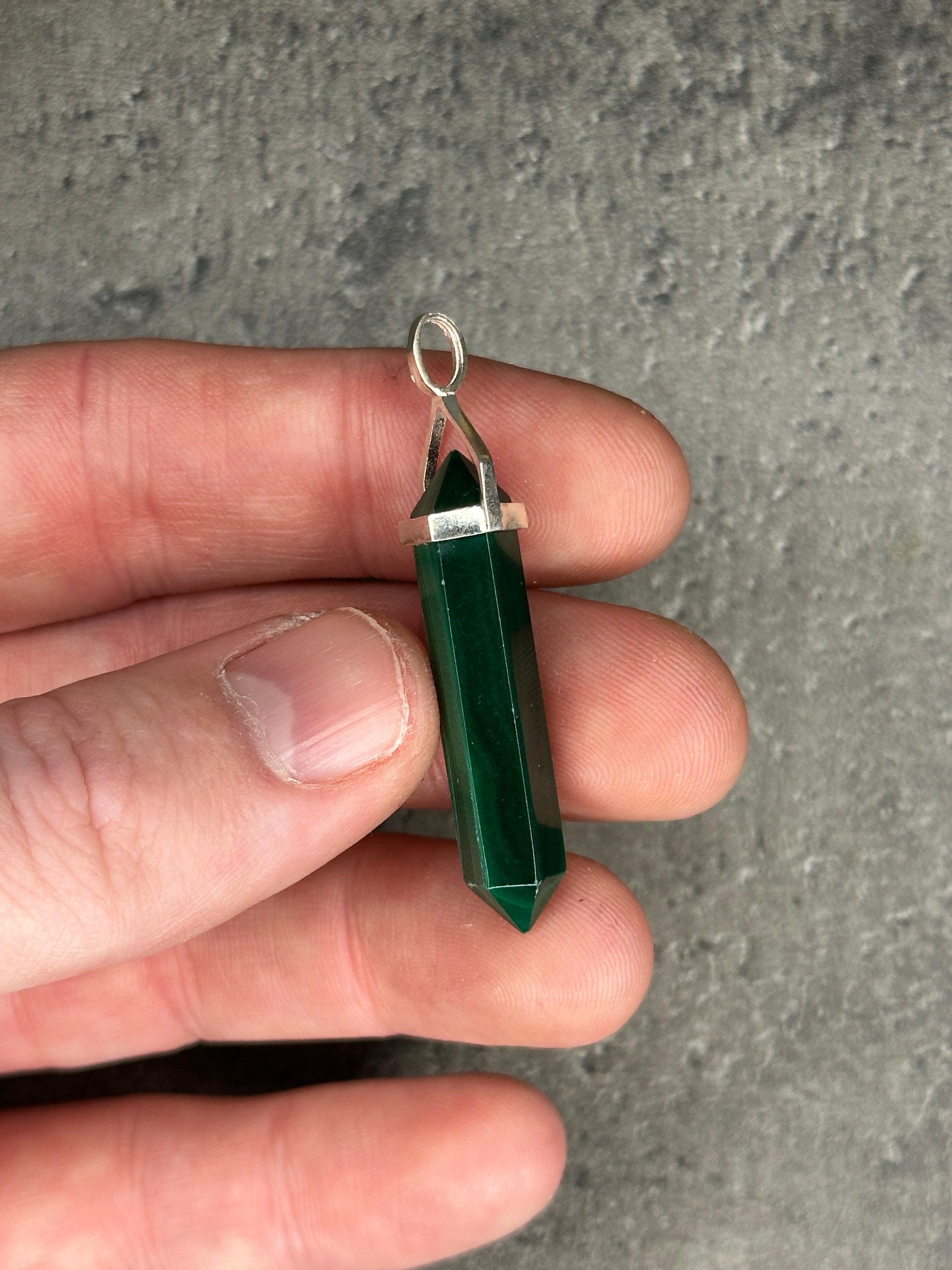Development pendant - Malachite (sterling silver)