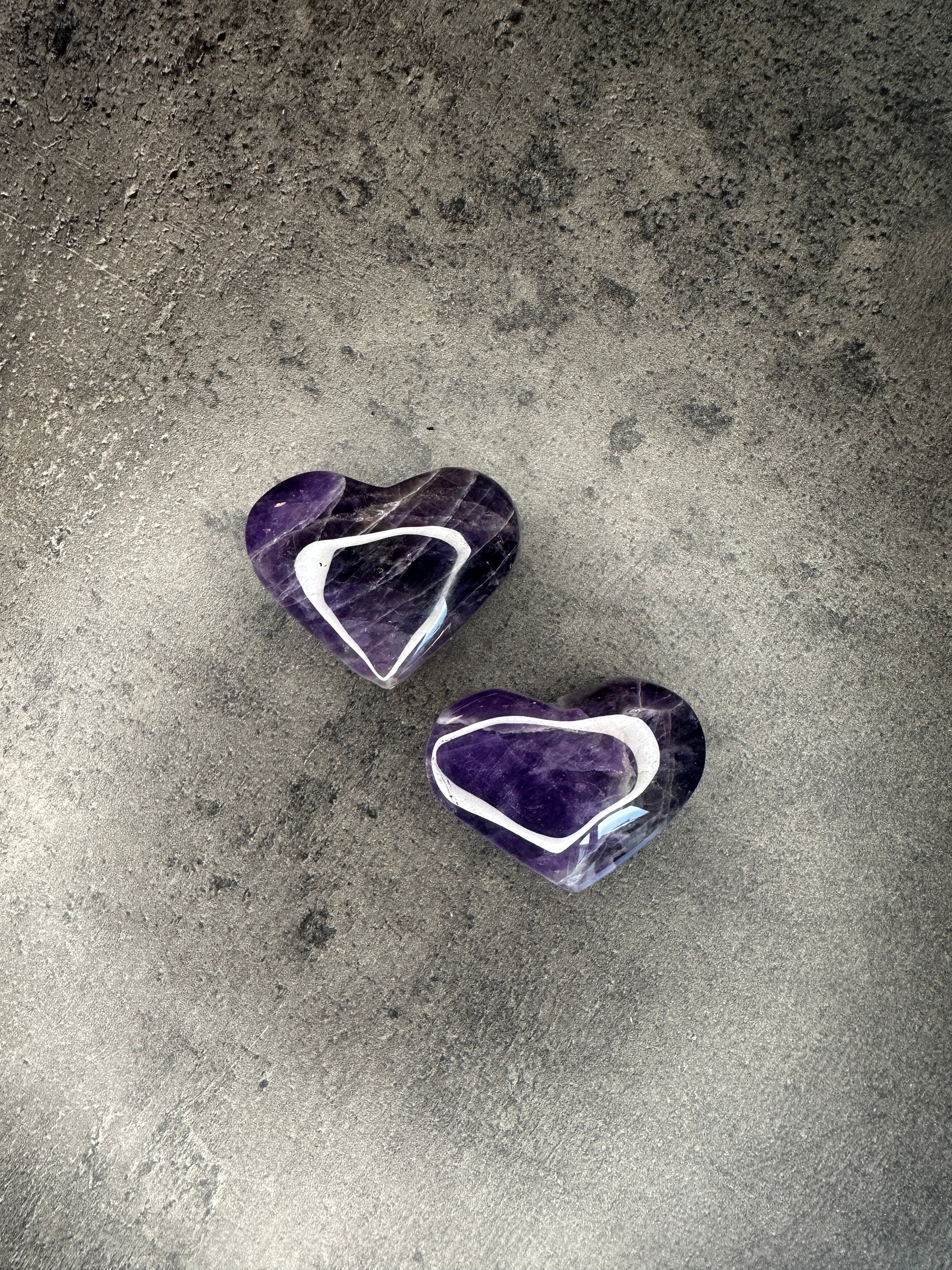 Amethyst - Large heart