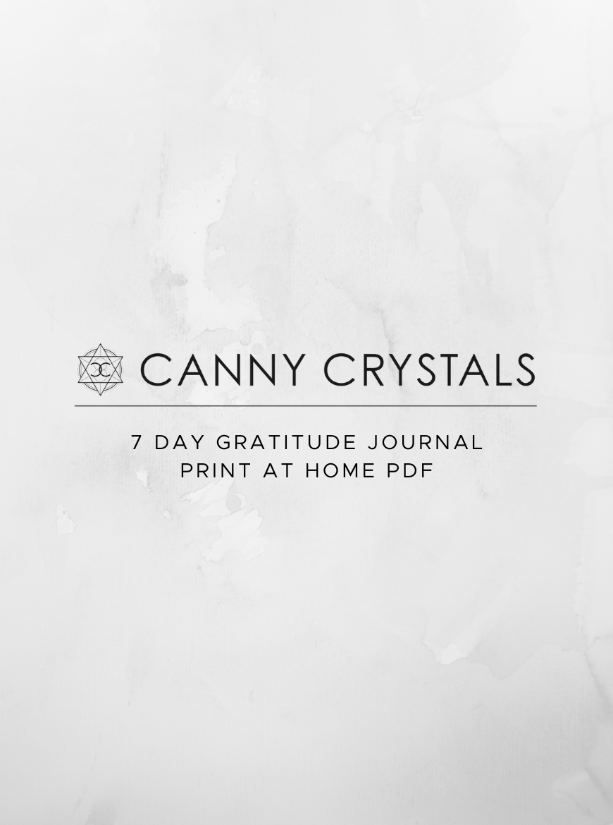 7 Day Gratitude Journal - Print at home download