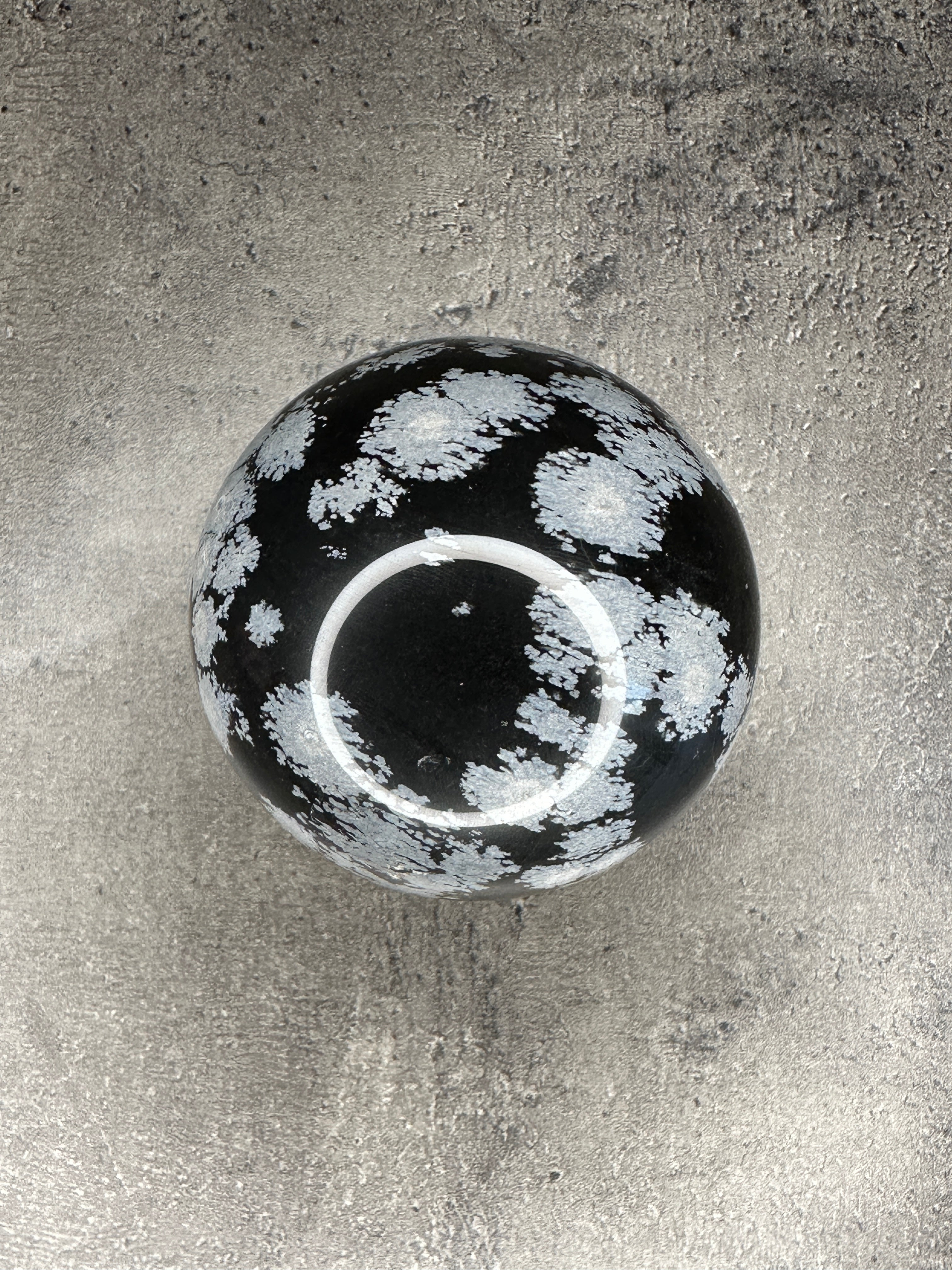 Snowflake obsidian - Large Sphere