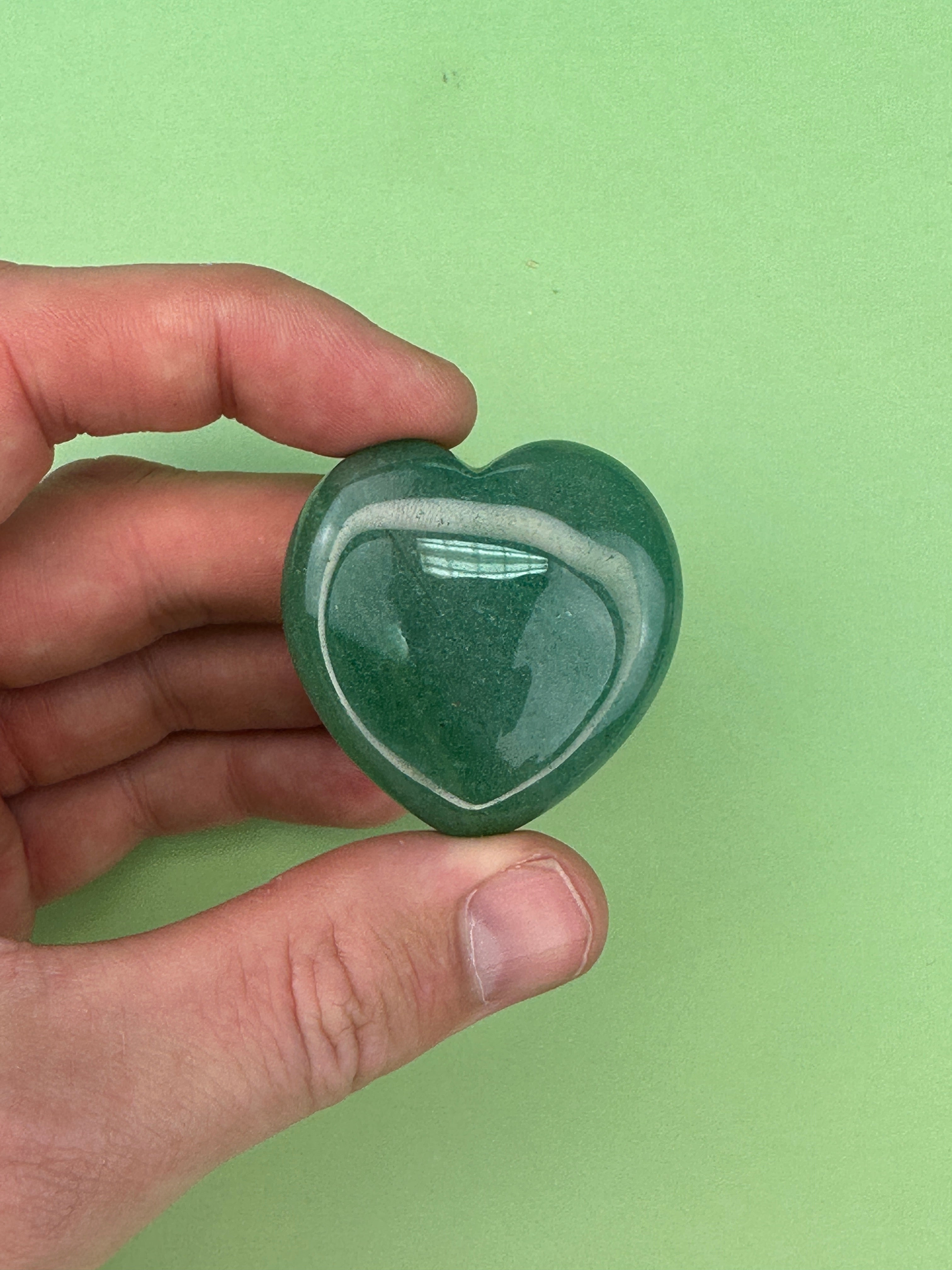 Green aventurine - Medium heart