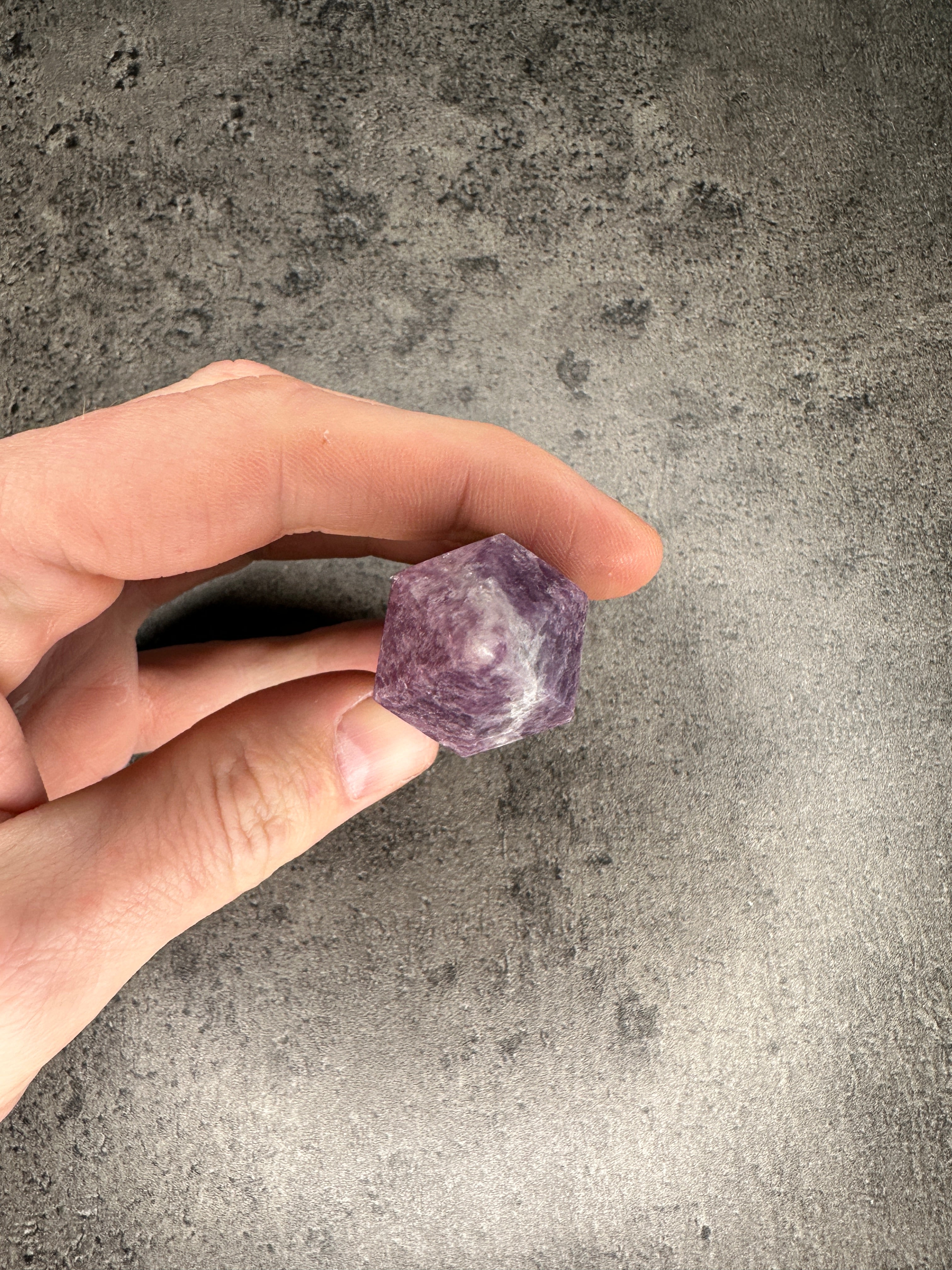 Lepidolite - Double-terminated point