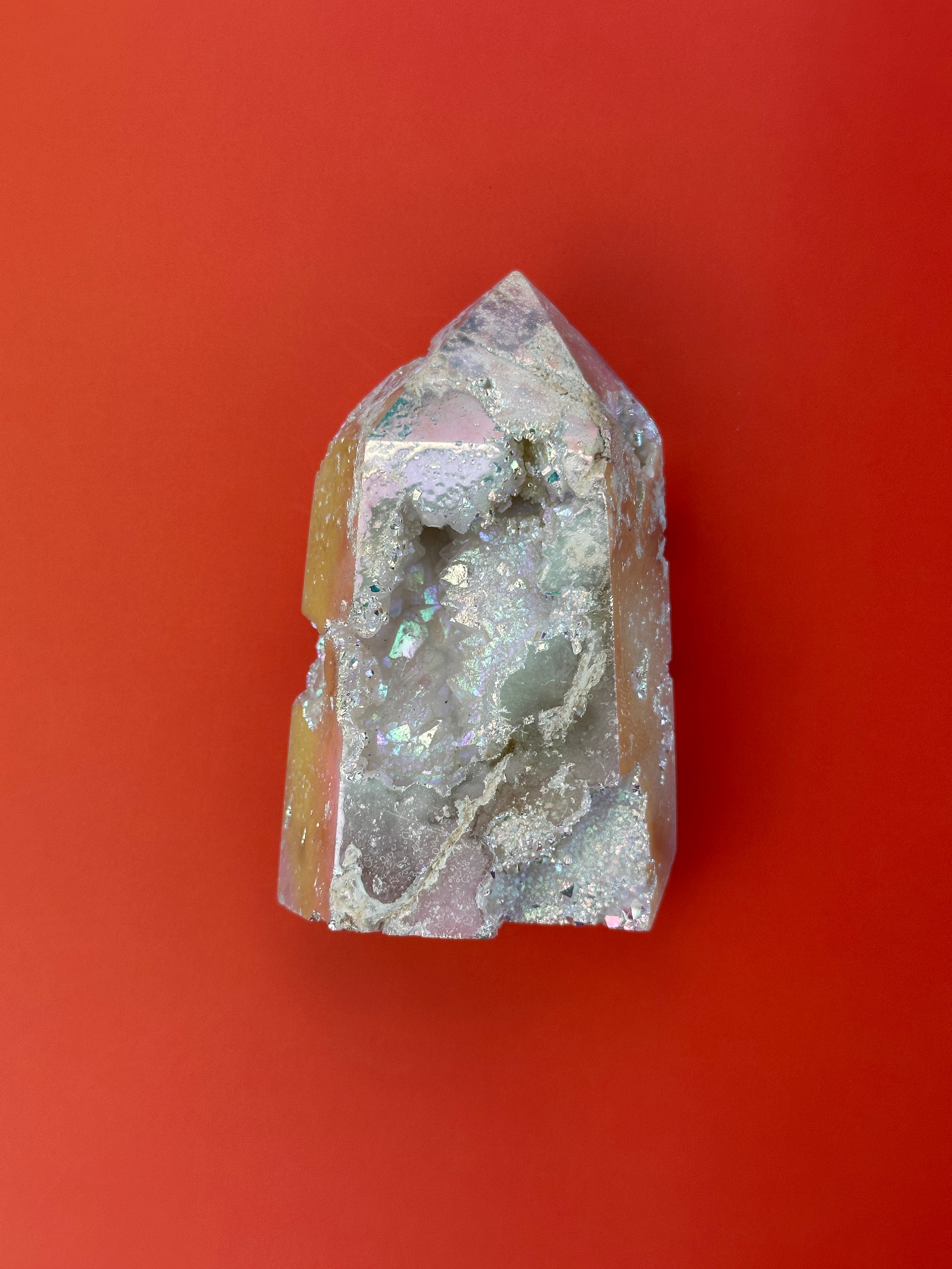 Angel aura - Rough tower with druzy