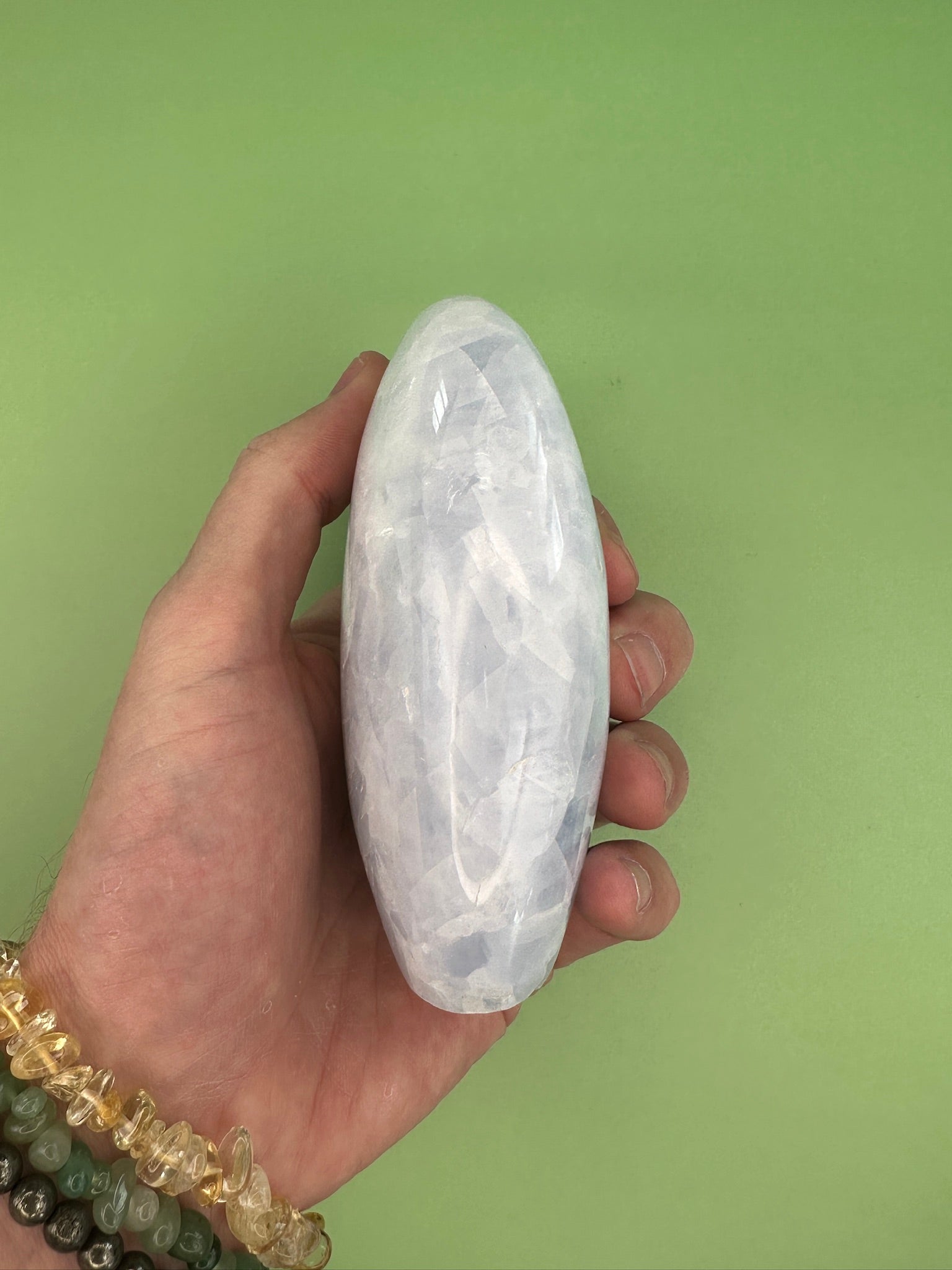 Blue calcite - Free form