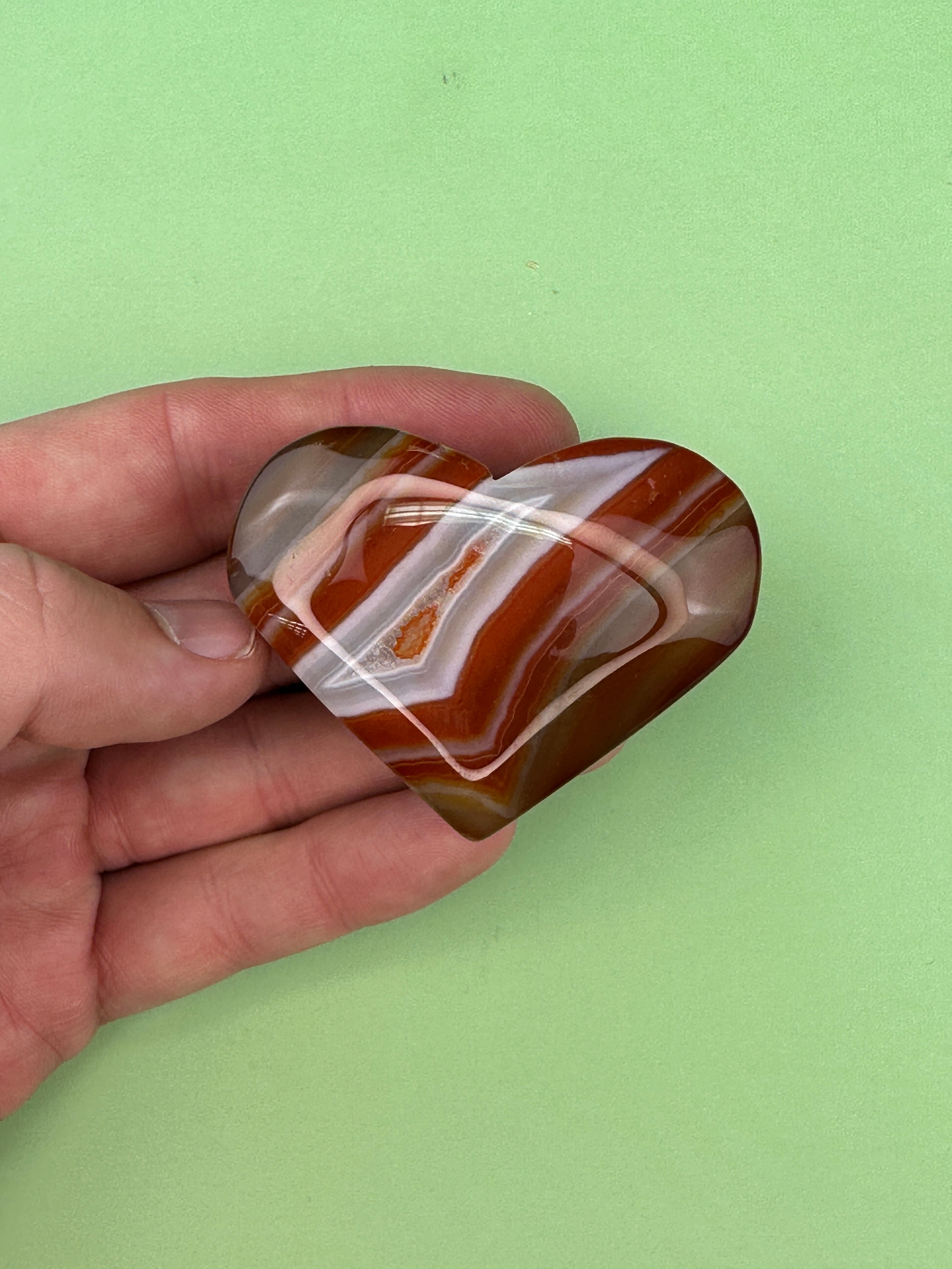 Carnelian - Large heart