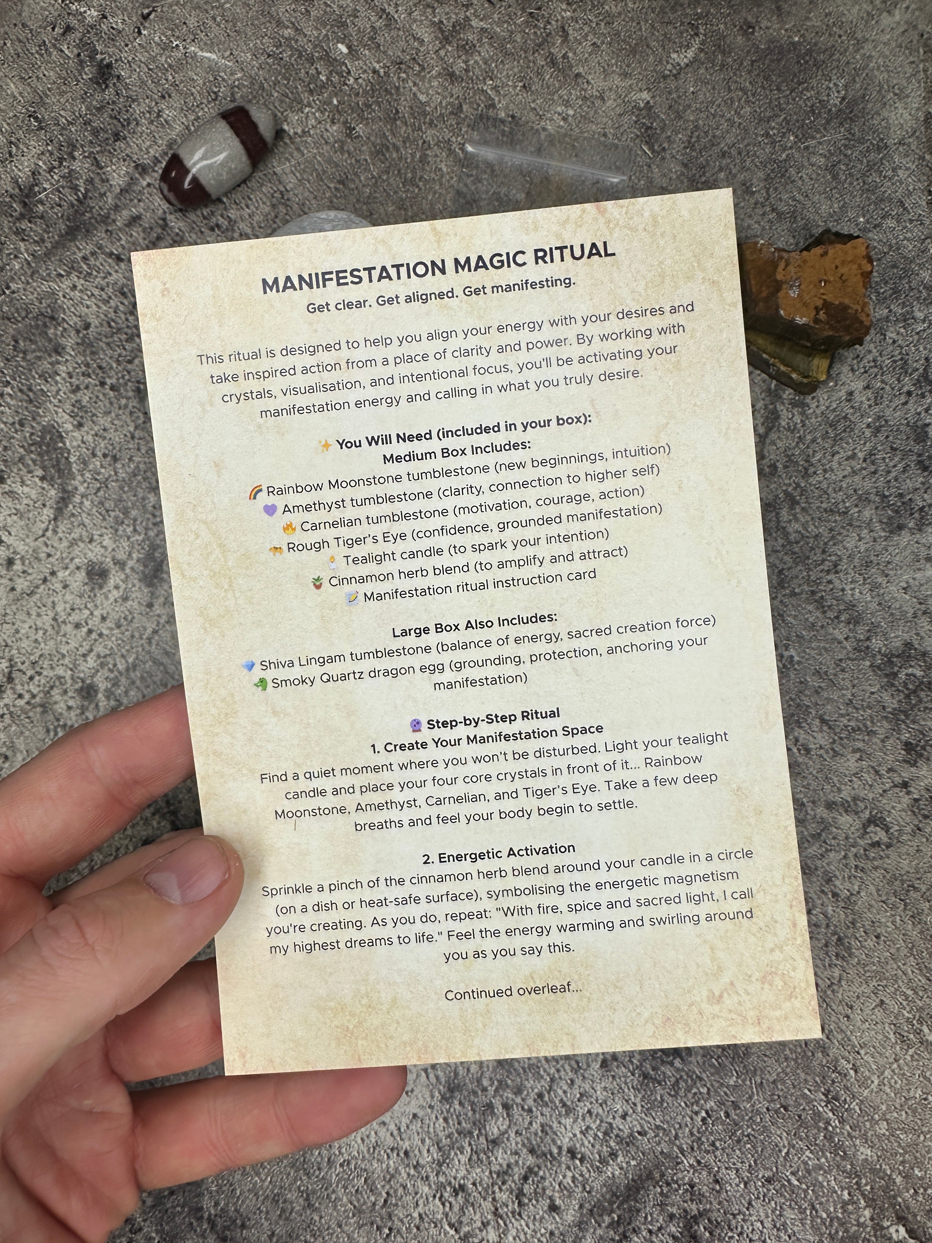 Manifestation magic - Ritual box