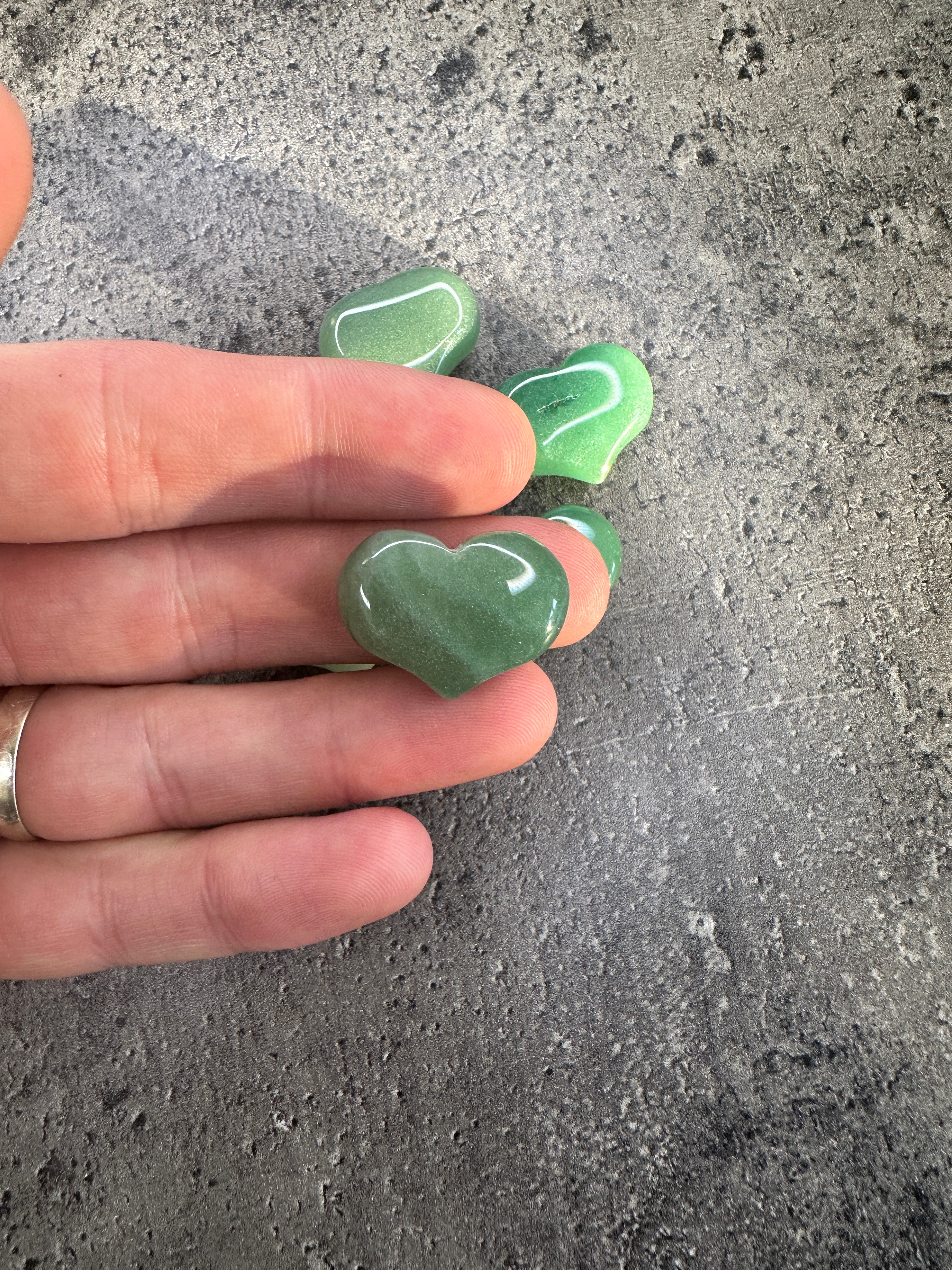 Green aventurine - Mini heart