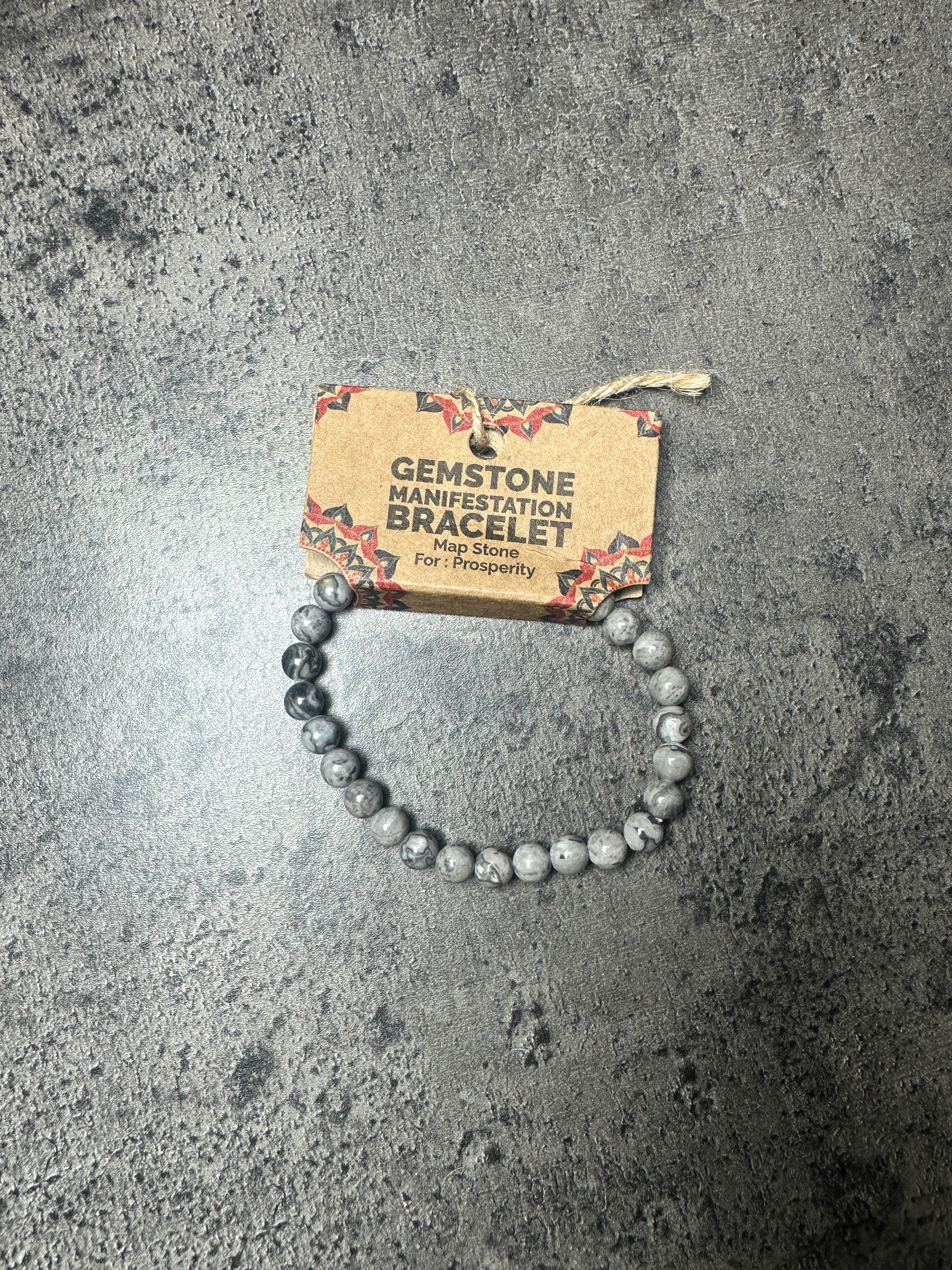 Map stone - Abundance - Power bead bracelet