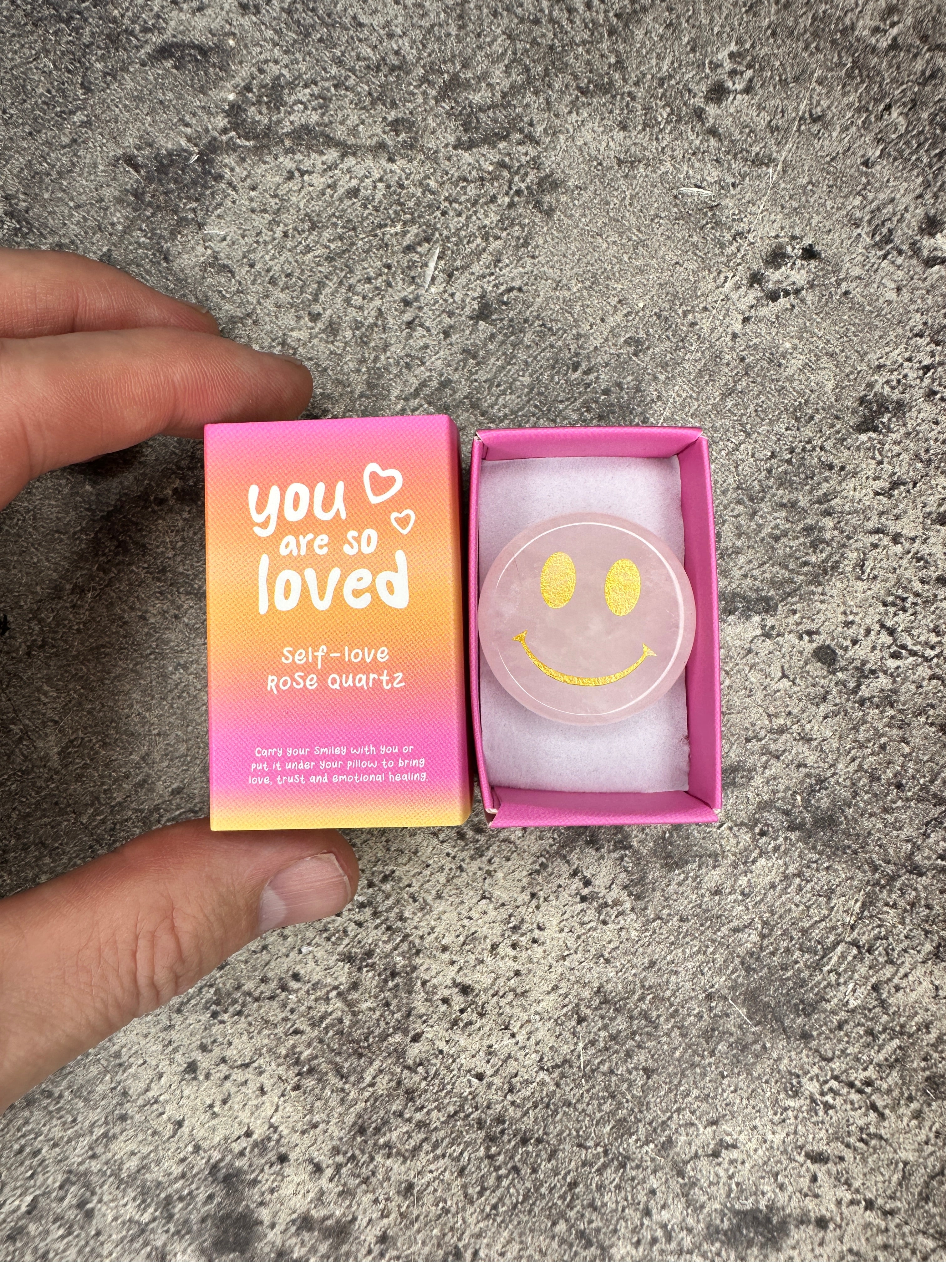 Rose quartz - You Are Loved, Happy face