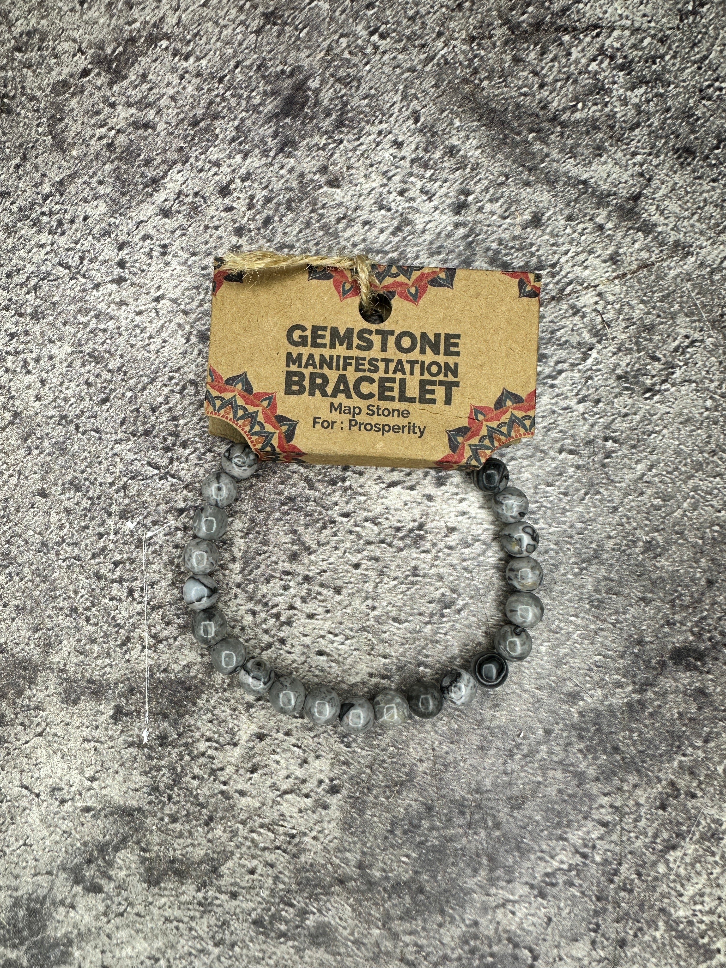 Map stone - Abundance - Power bead bracelet