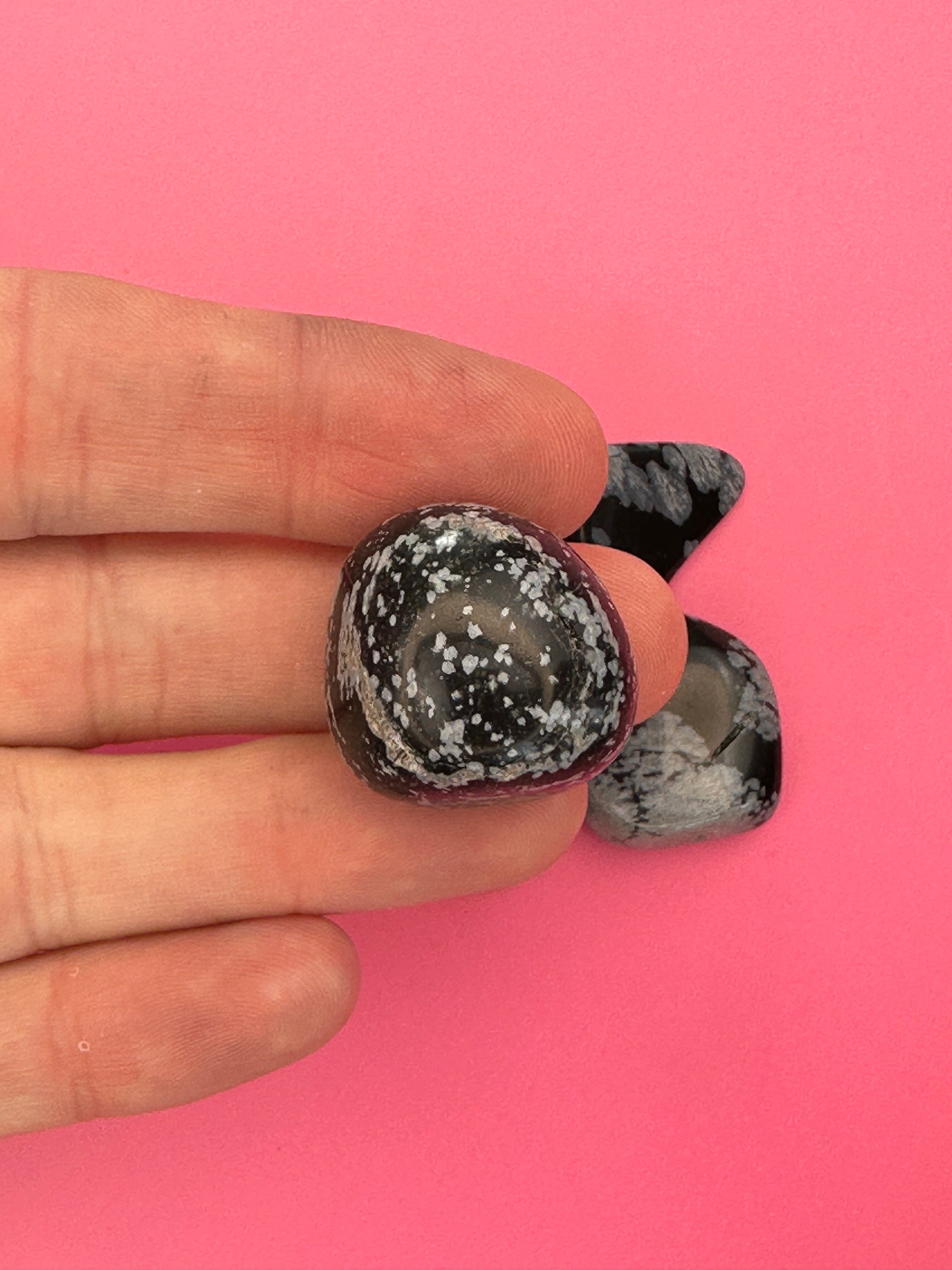 Snowflake obsidian - Tumblestone