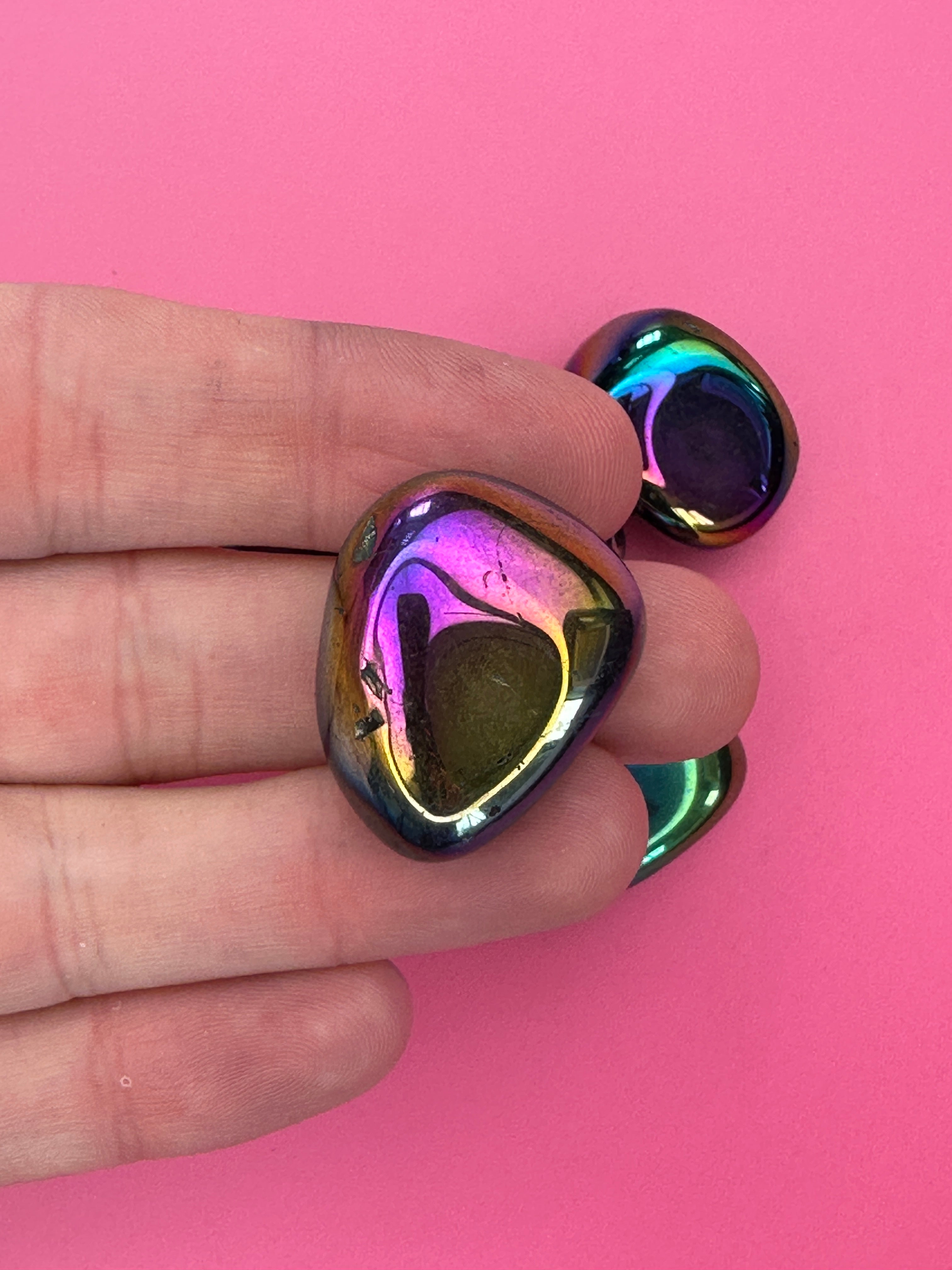 Titanium aura quartz - Tumblestone