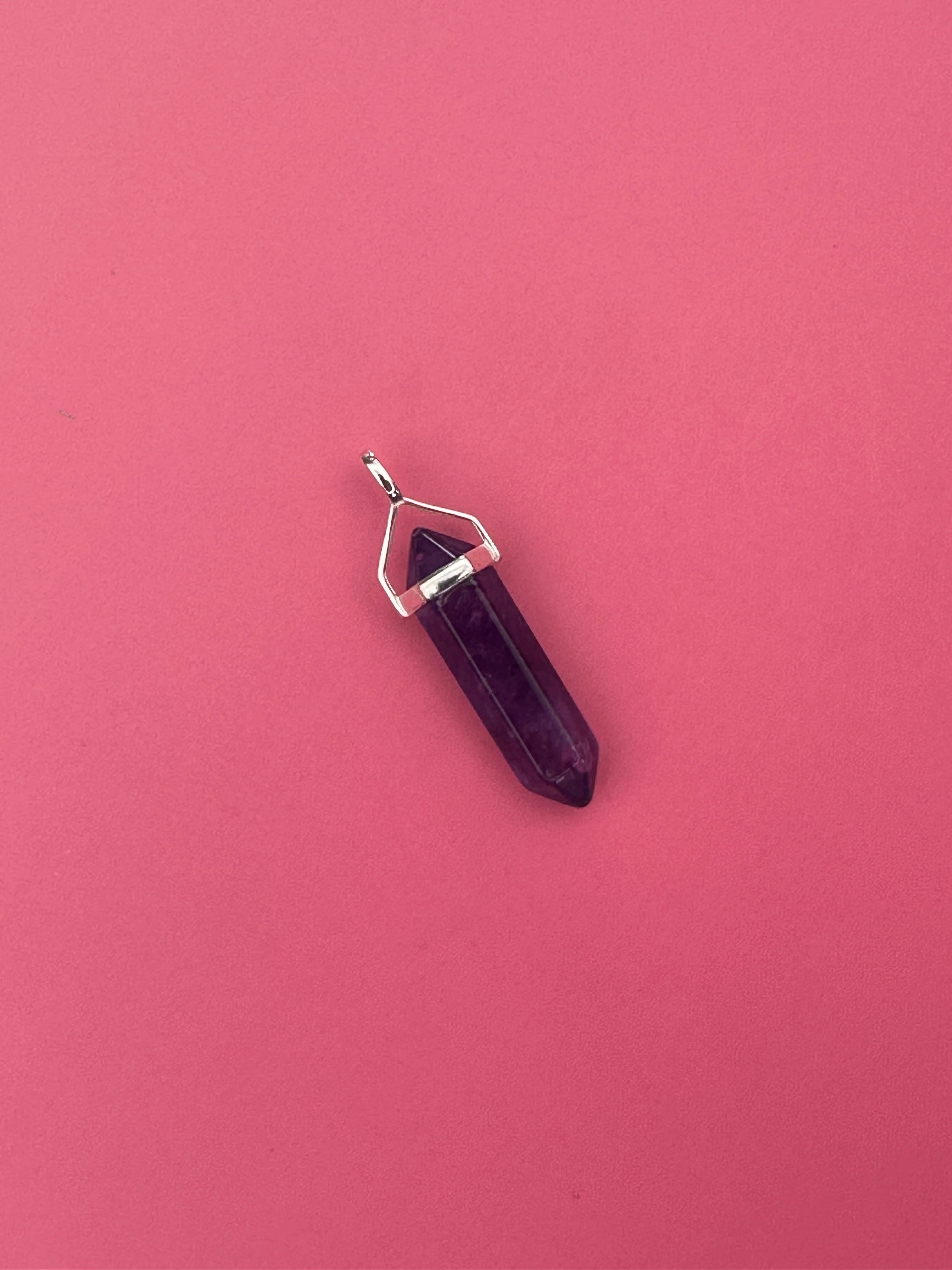 Peace pendant - Amethyst (sterling silver)