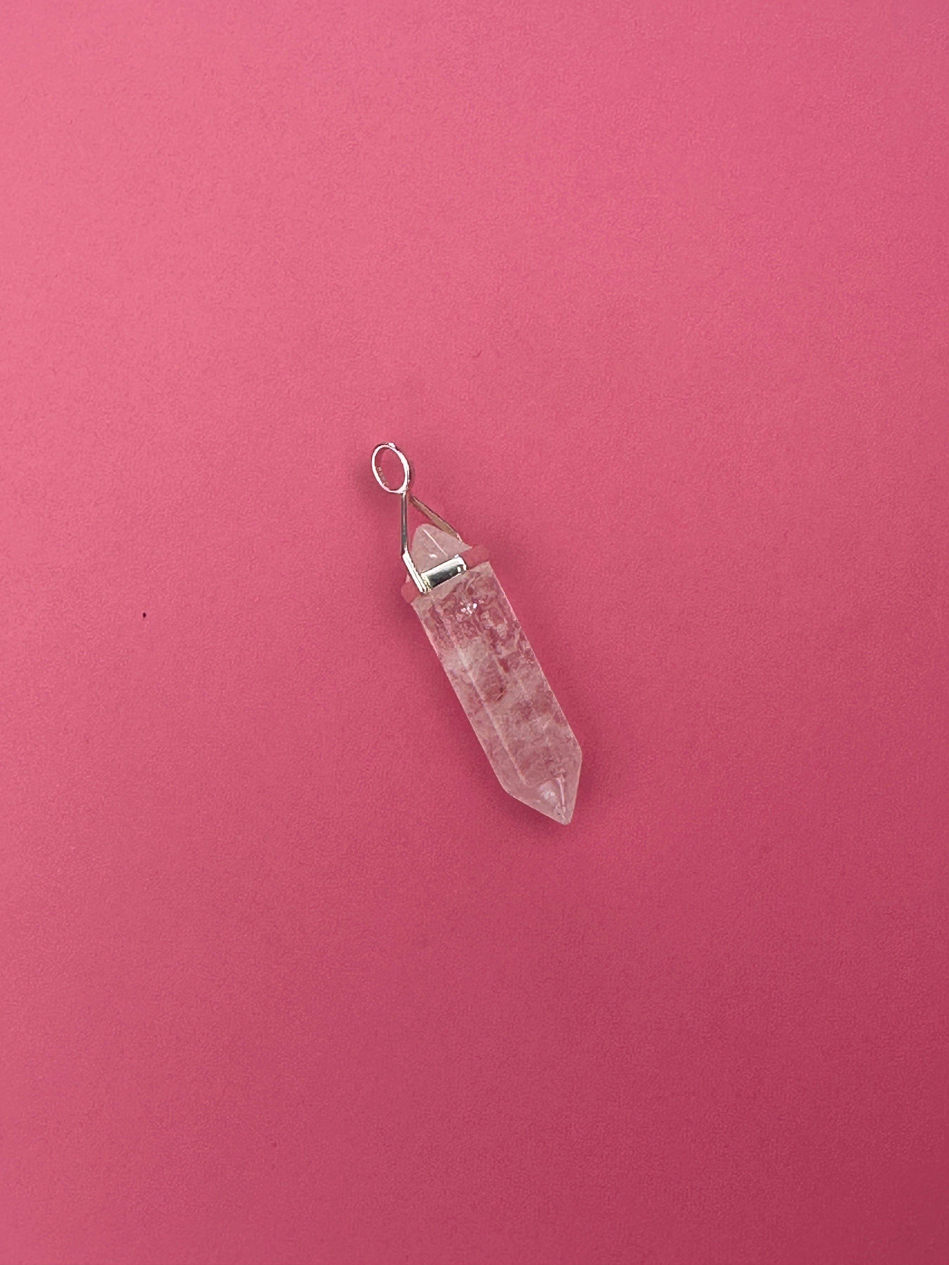 Positivity pendant - Clear quartz (sterling silver)
