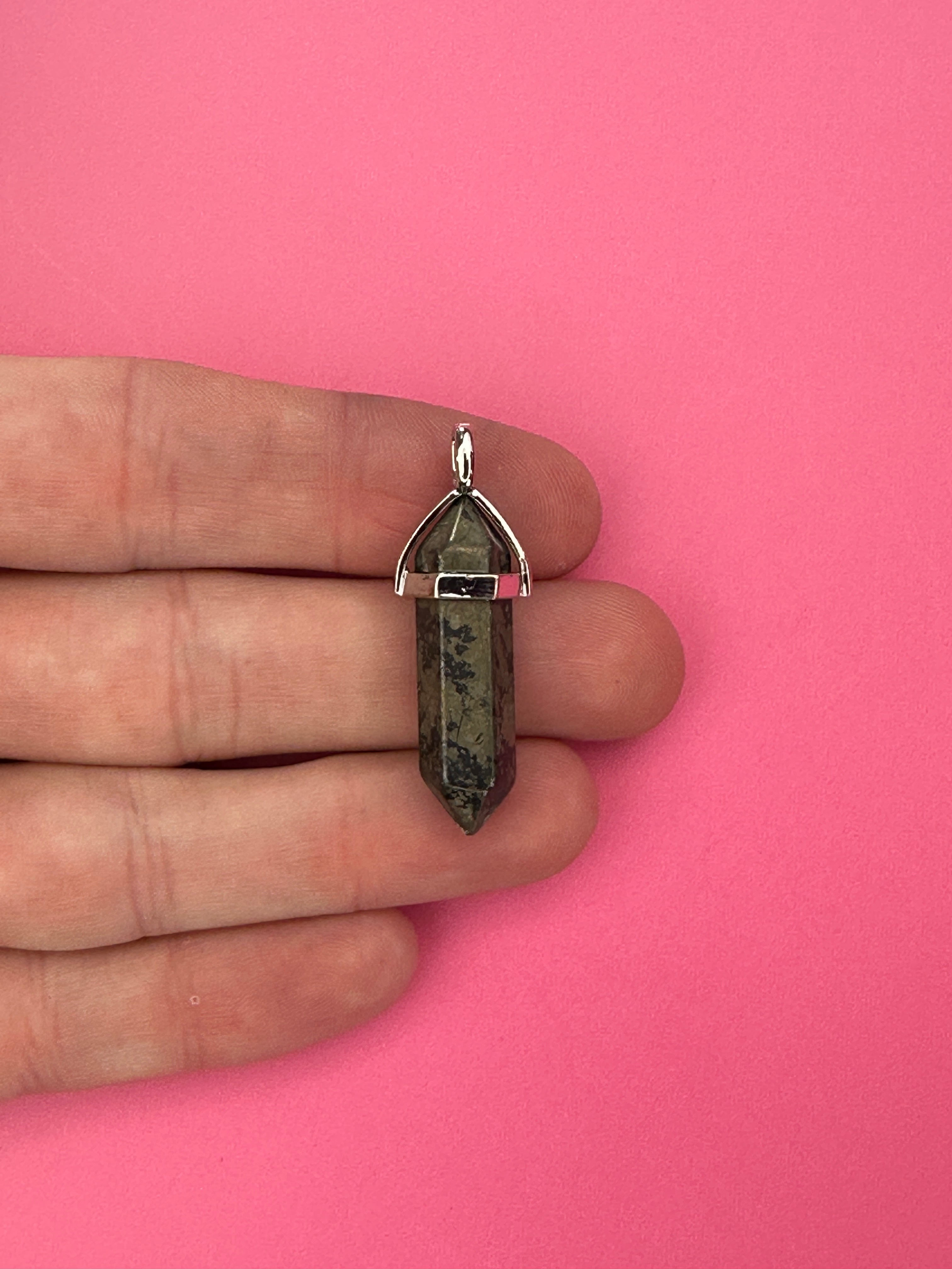Abundance and wealth pendant - Pyrite