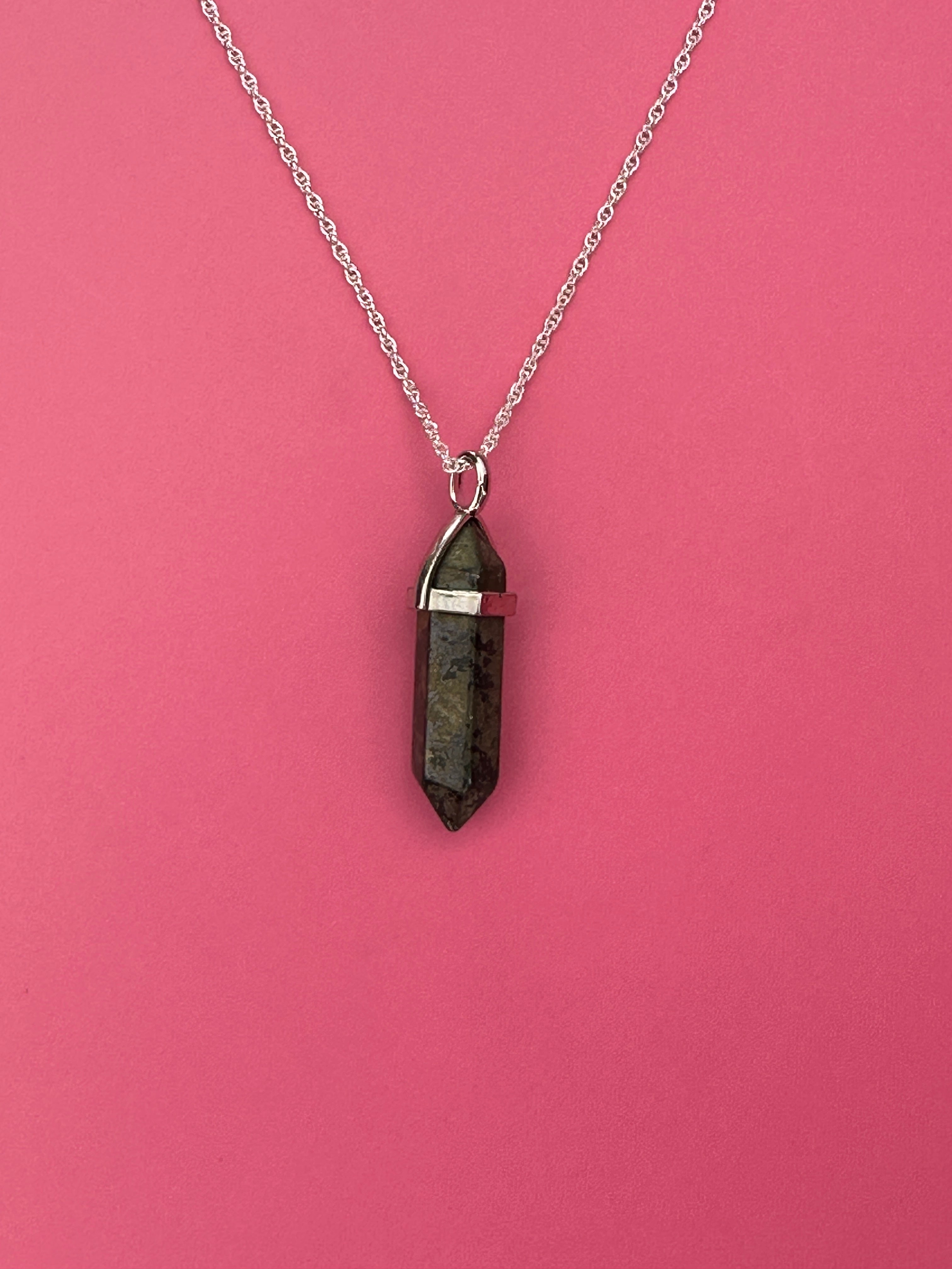 Abundance and wealth pendant - Pyrite
