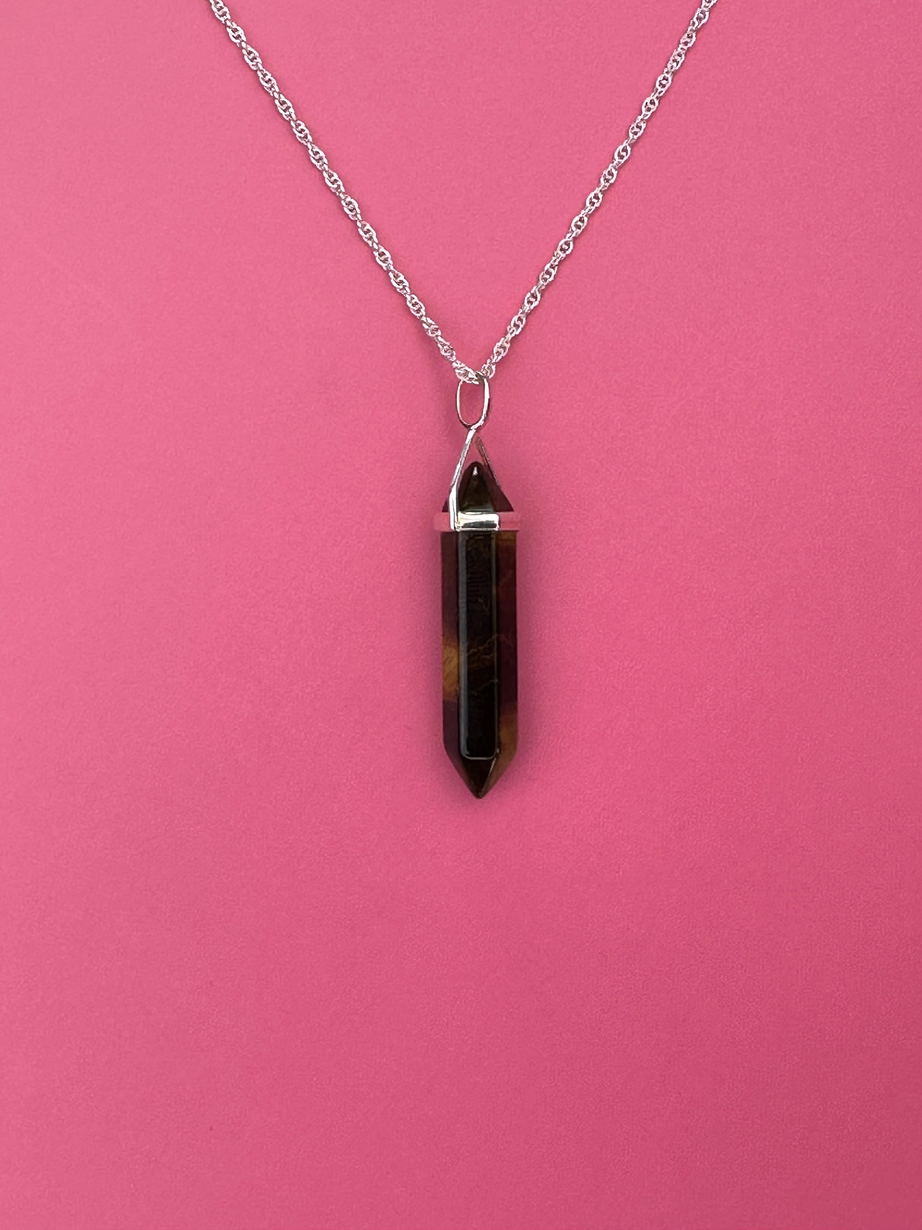 Willpower pendant - Tiger's eye (sterling silver)