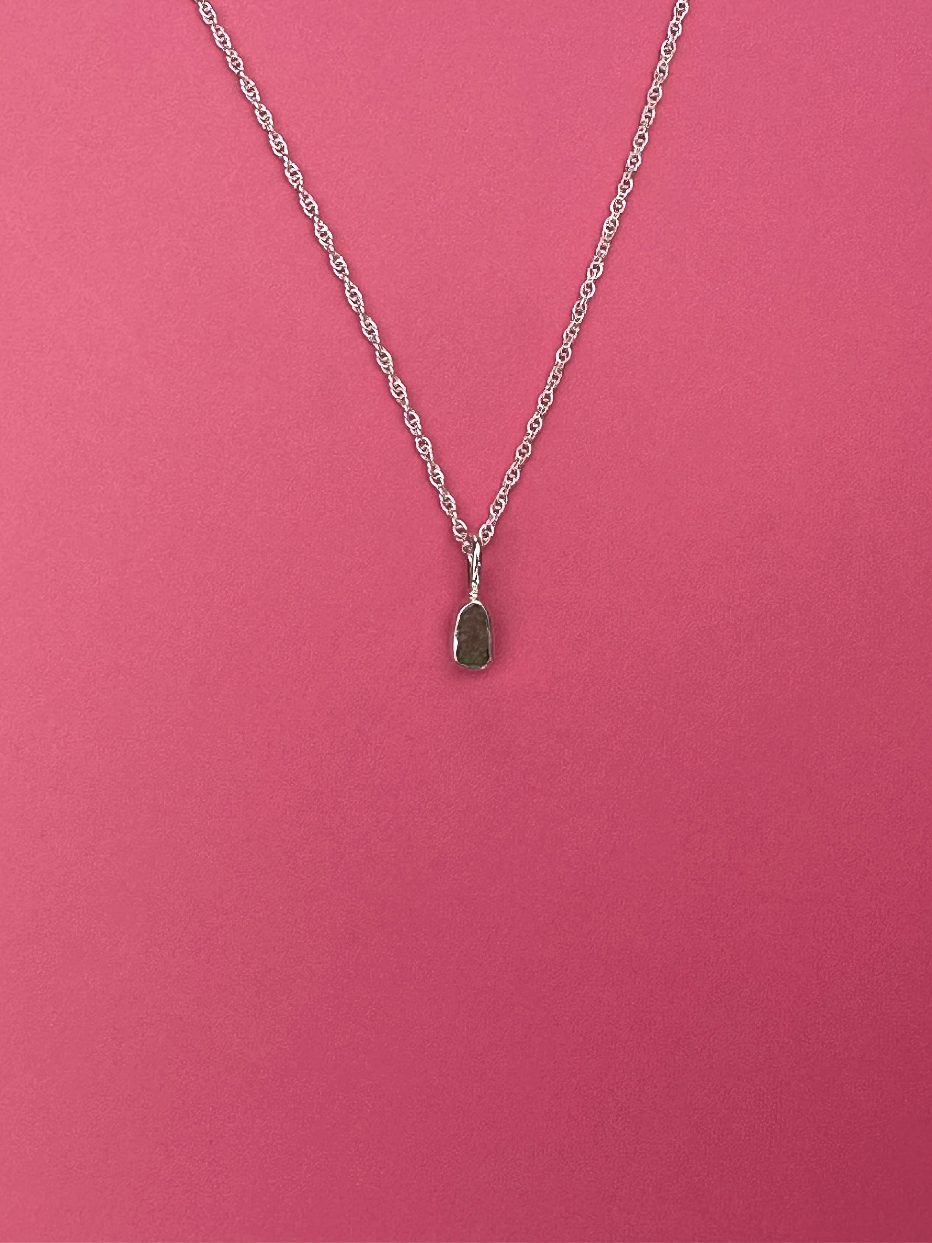 Moldavite - Mini necklace pendant