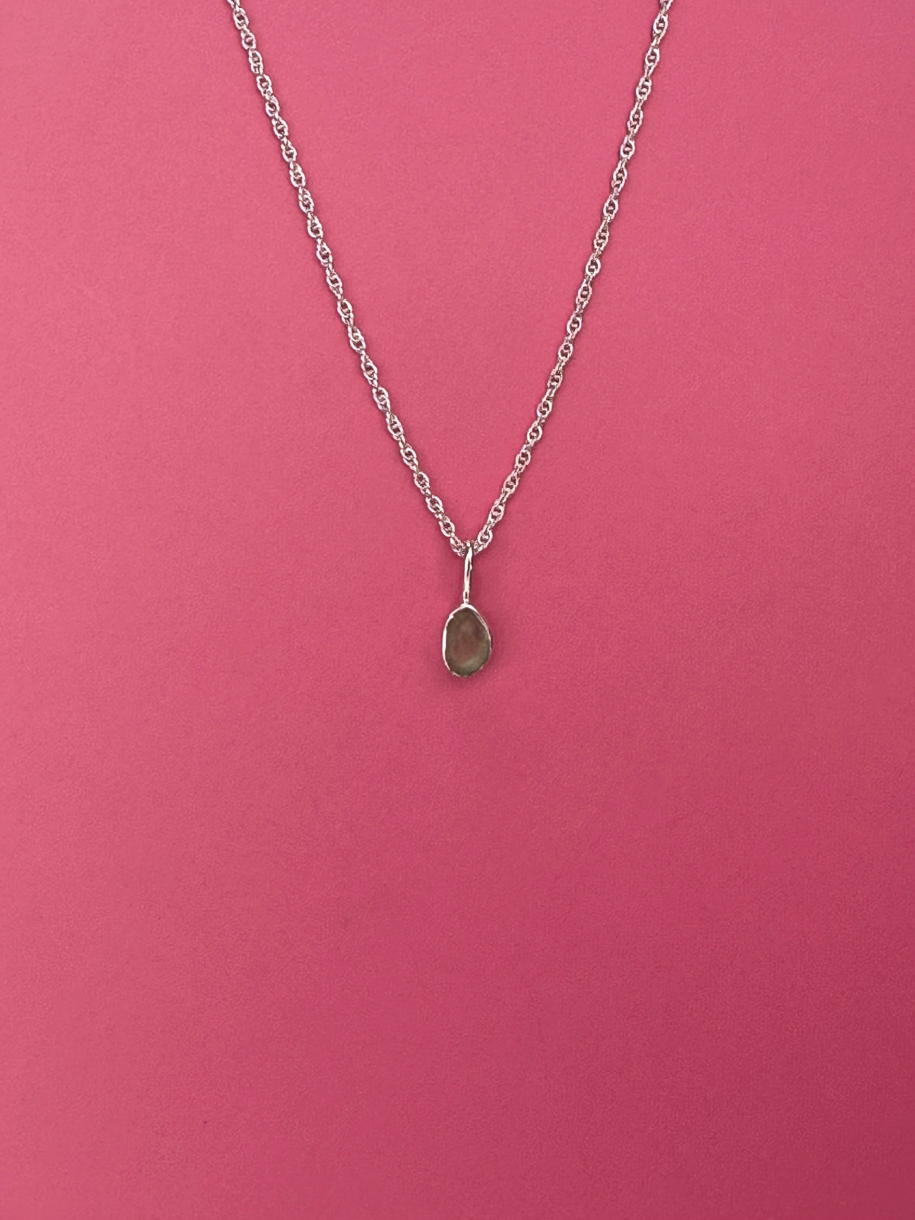 Libyan desert glass - Mini necklace pendant