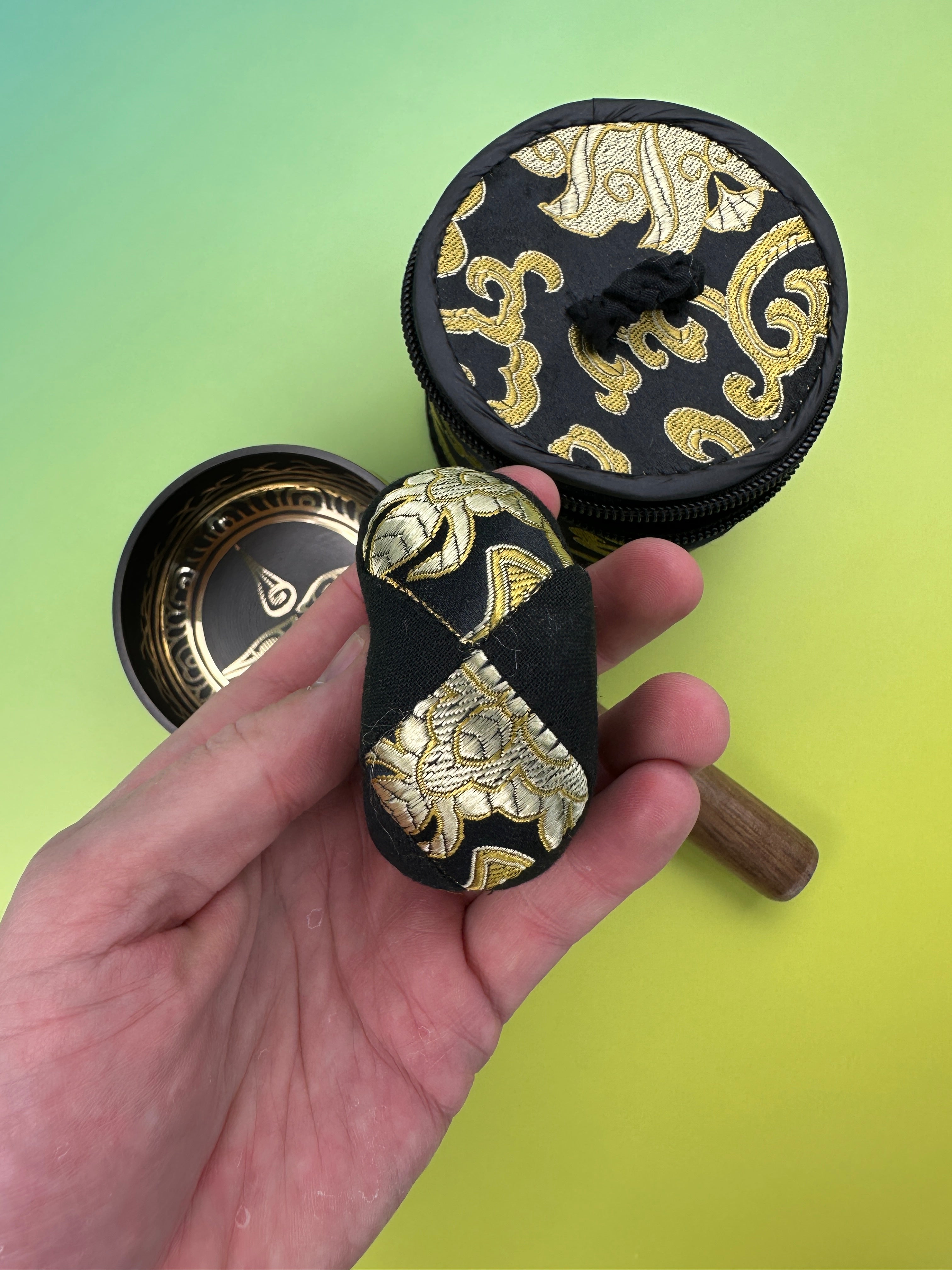 Tibetan singing bowl set