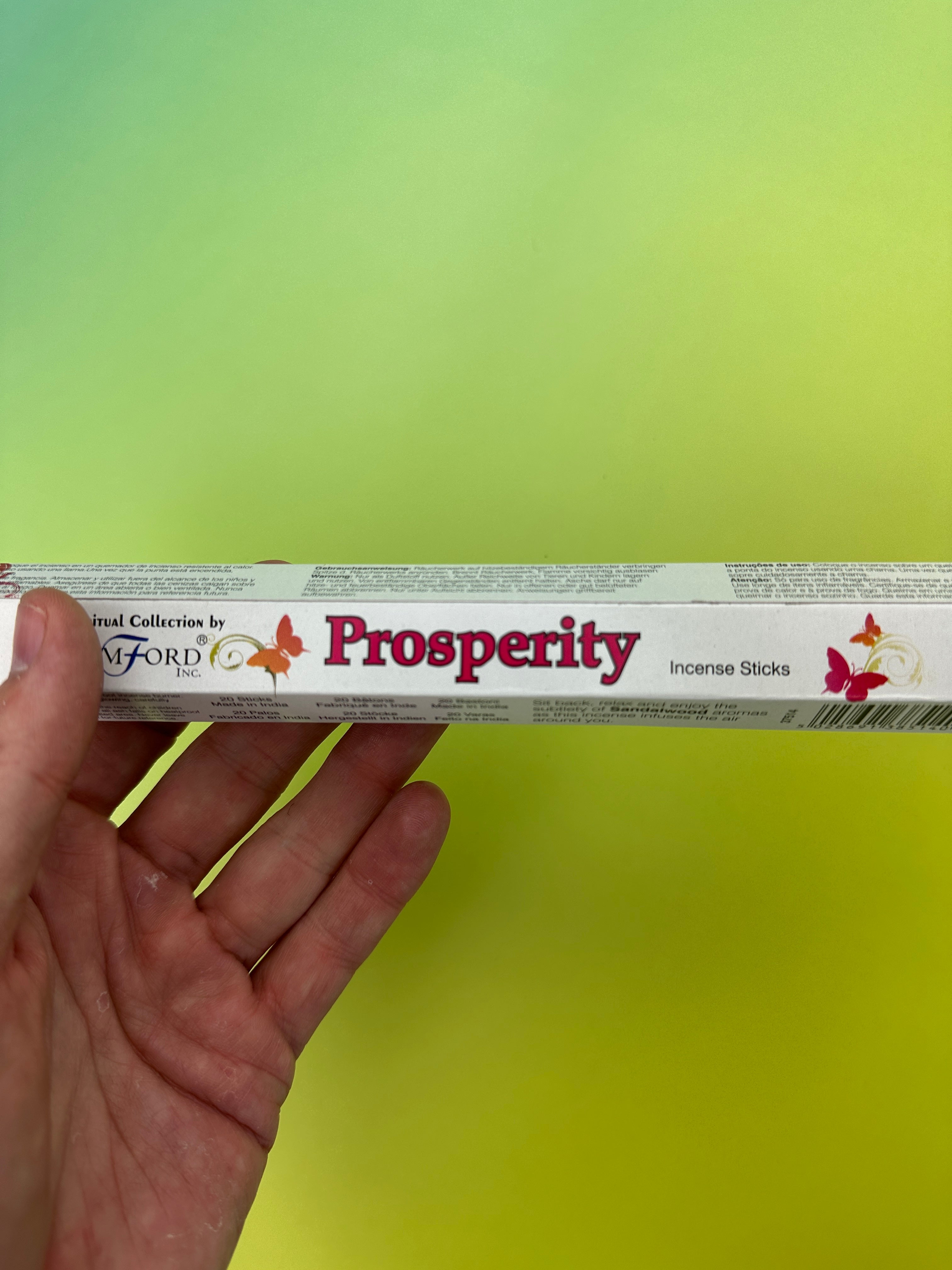 Prosperity incense sticks