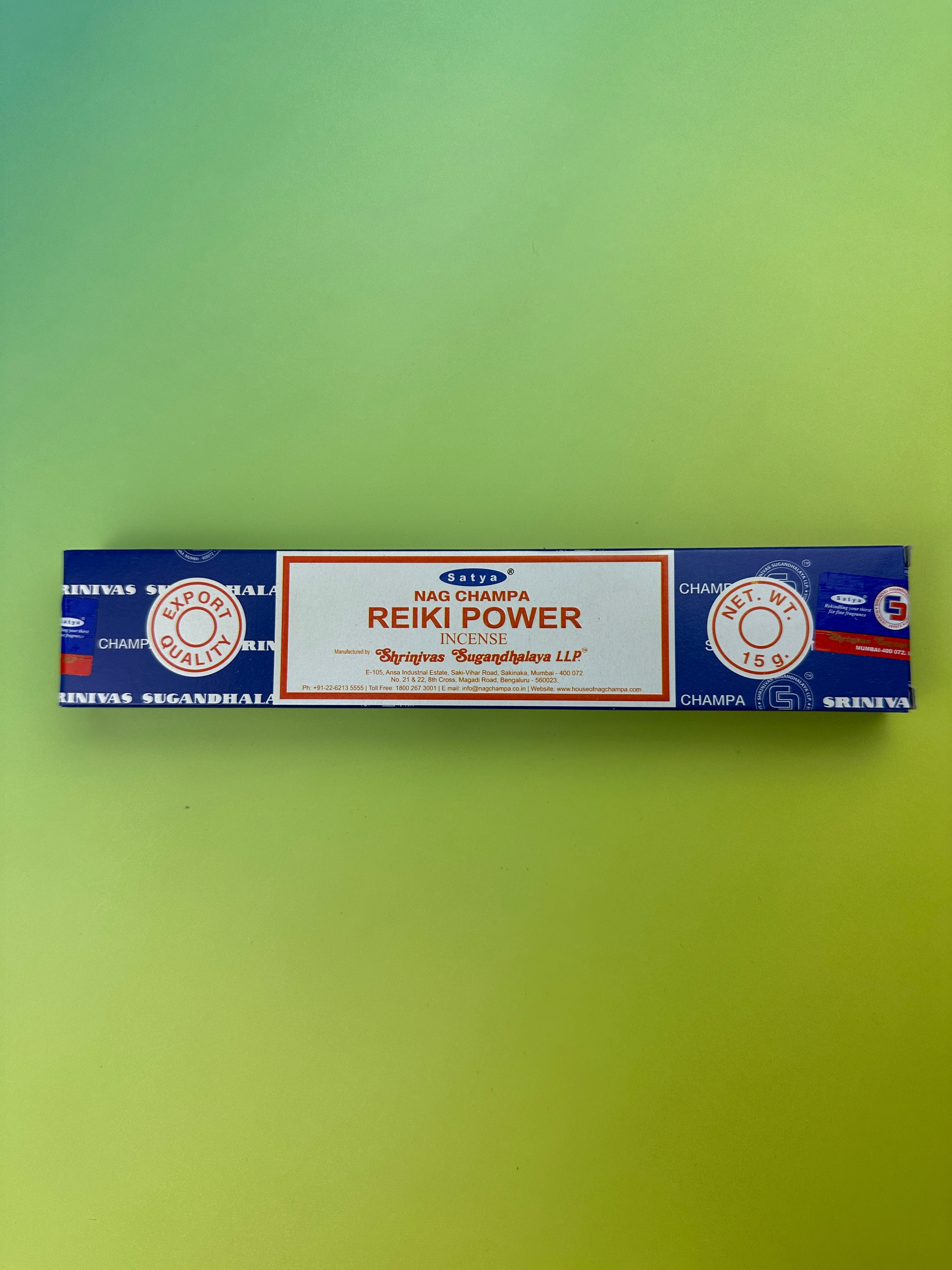 Reiki power, satya incense sticks
