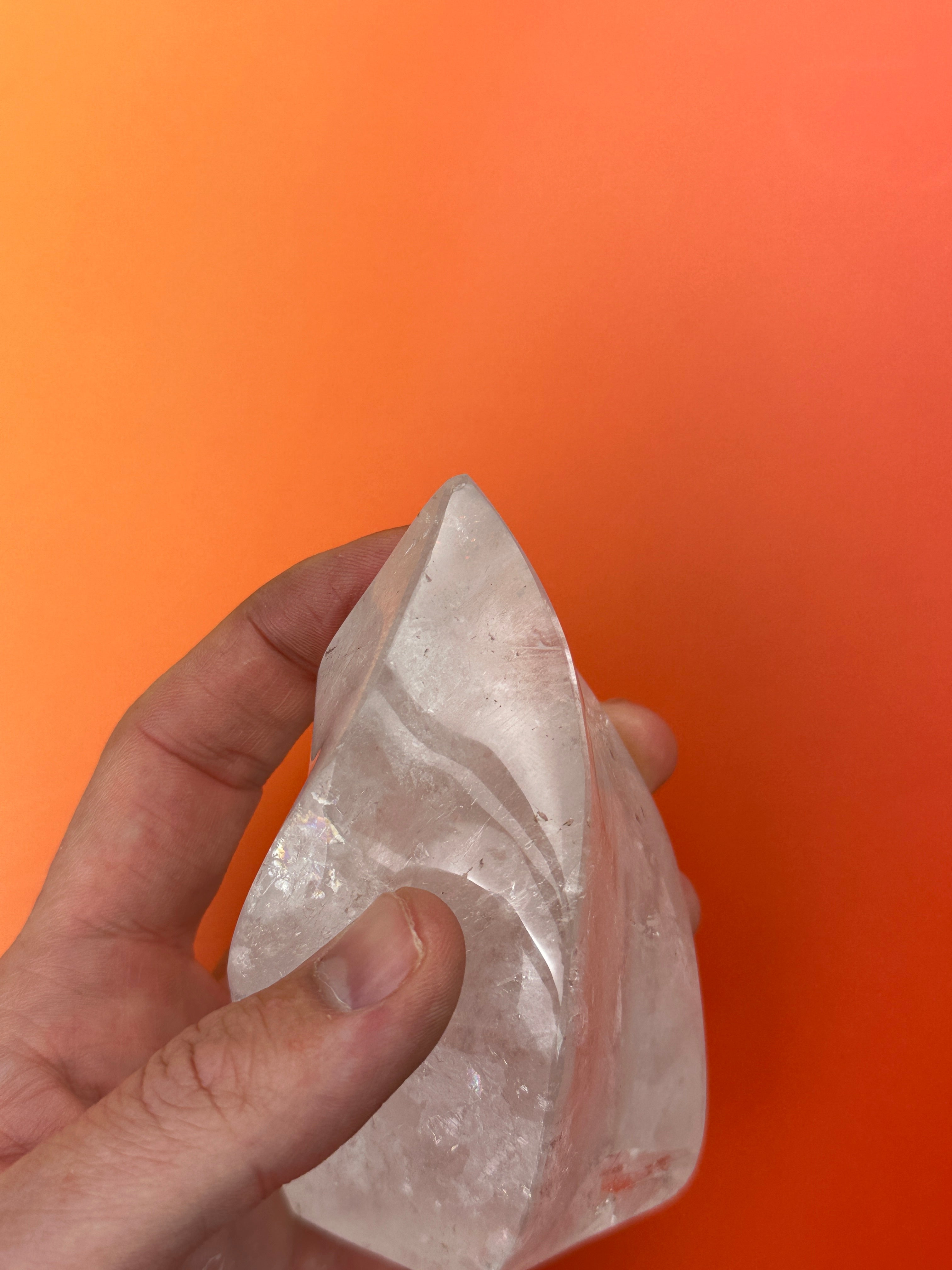 Clear quartz - Flame