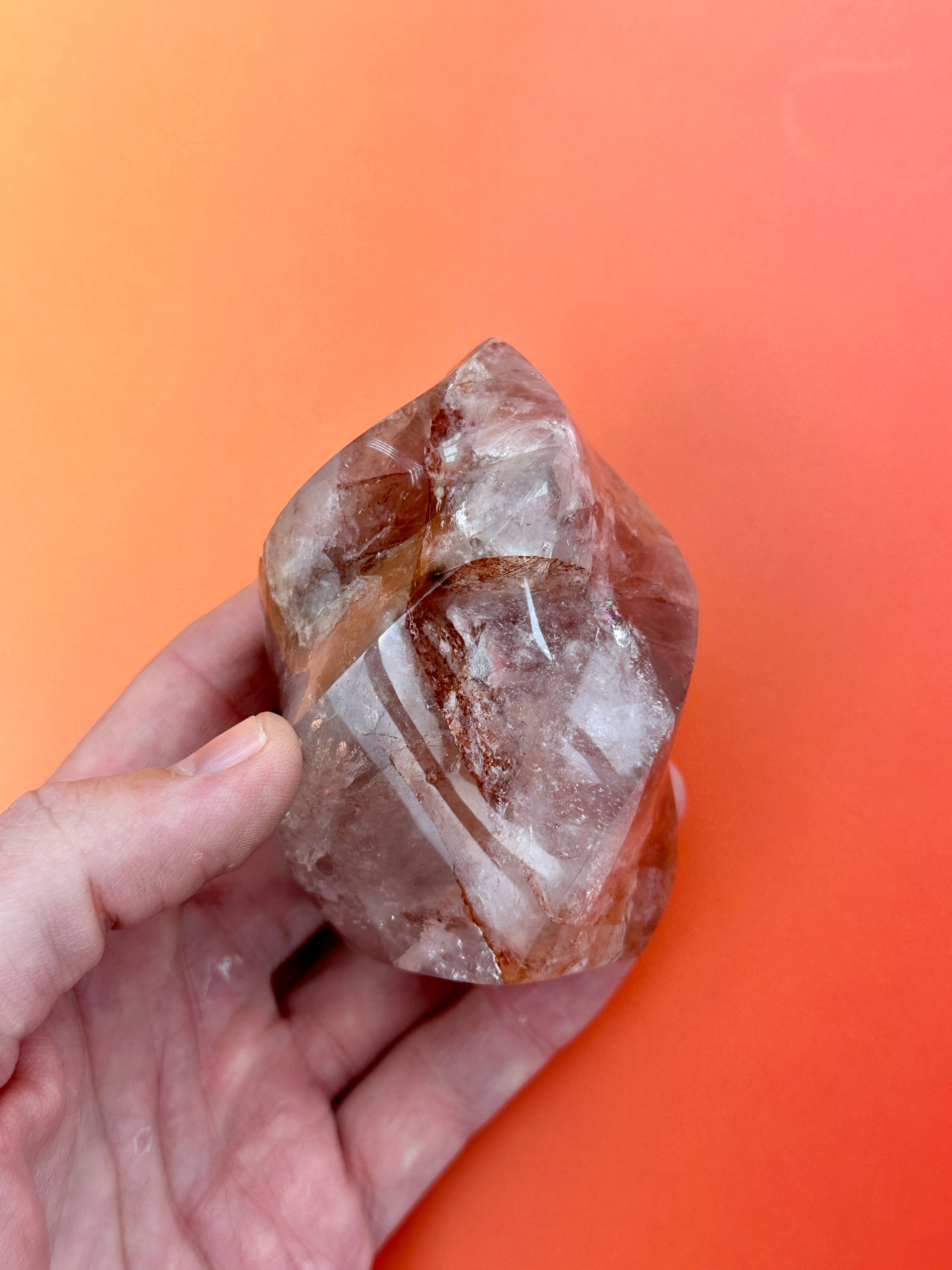 Red hematoid (Fire quartz) - Flame