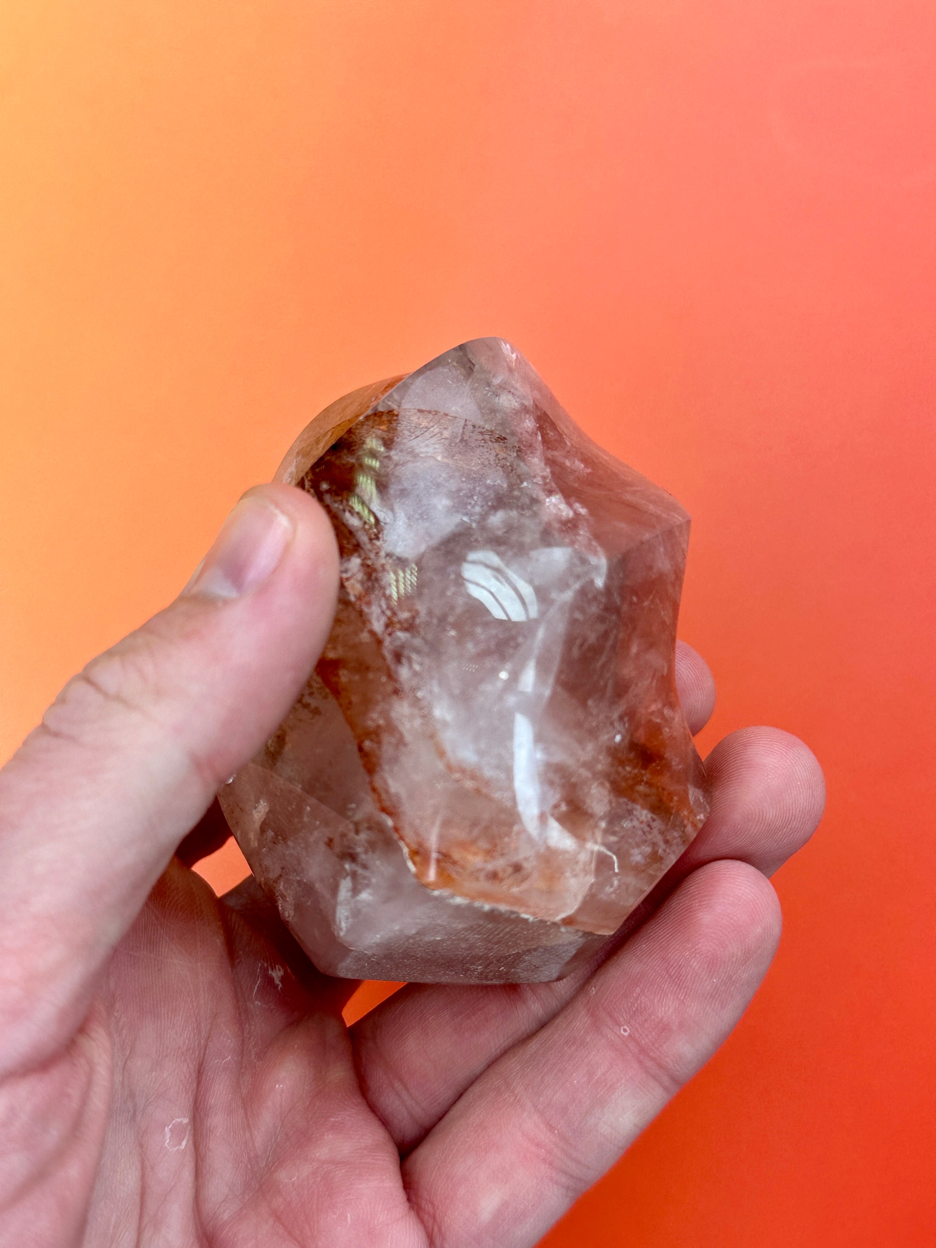 Red hematoid (Fire quartz) - Flame