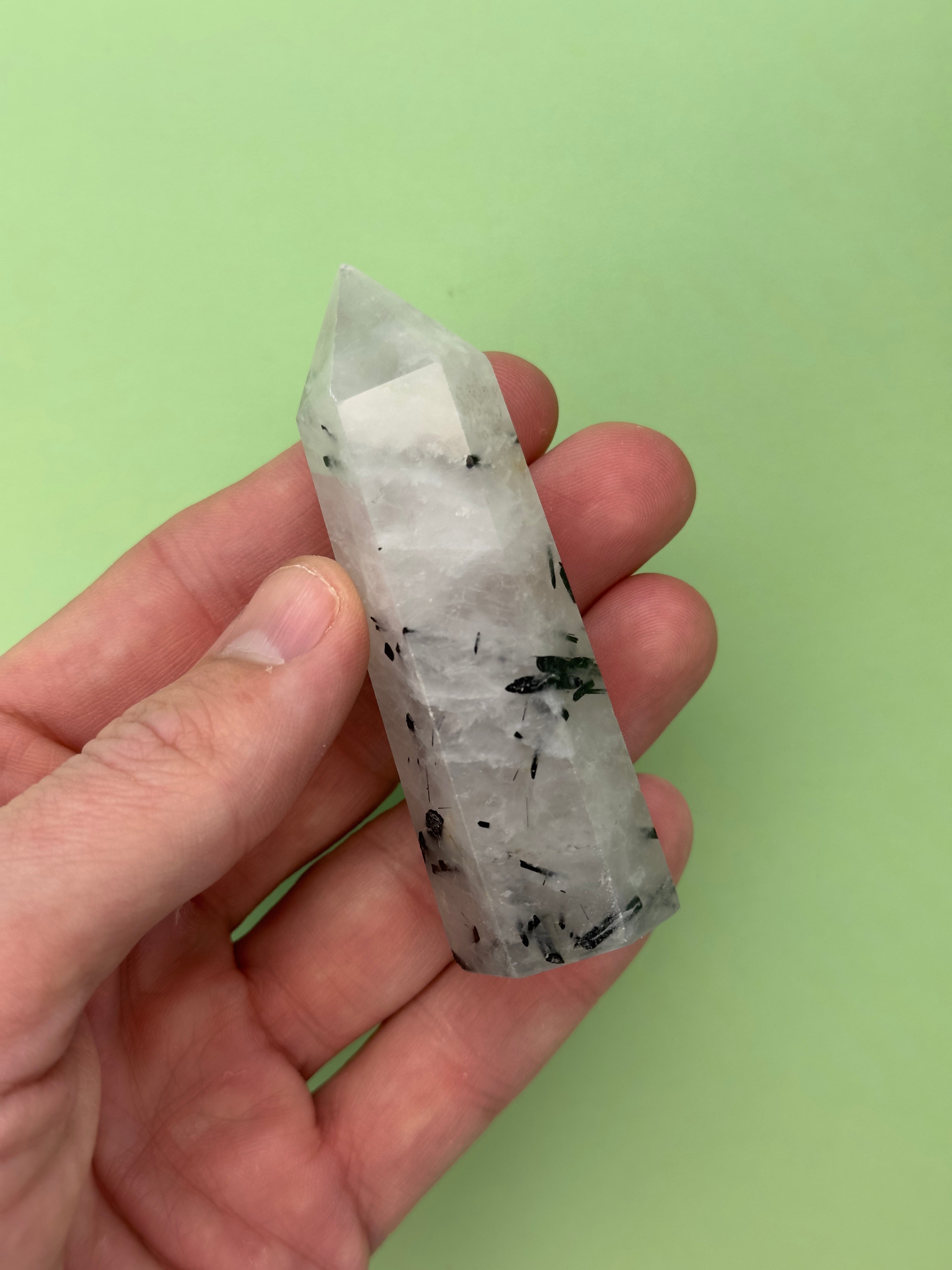Tourmaline in quartz - Tower