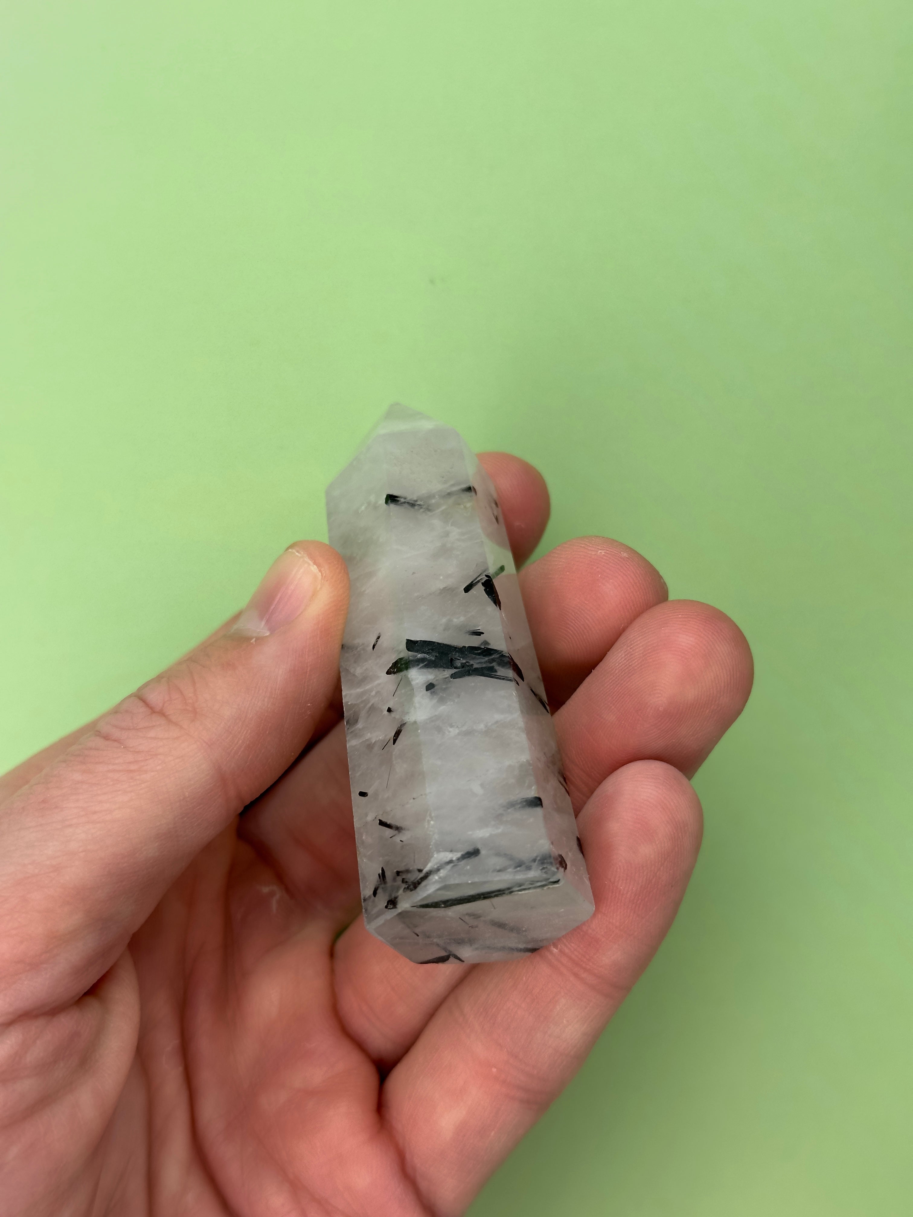 Tourmaline in quartz - Tower