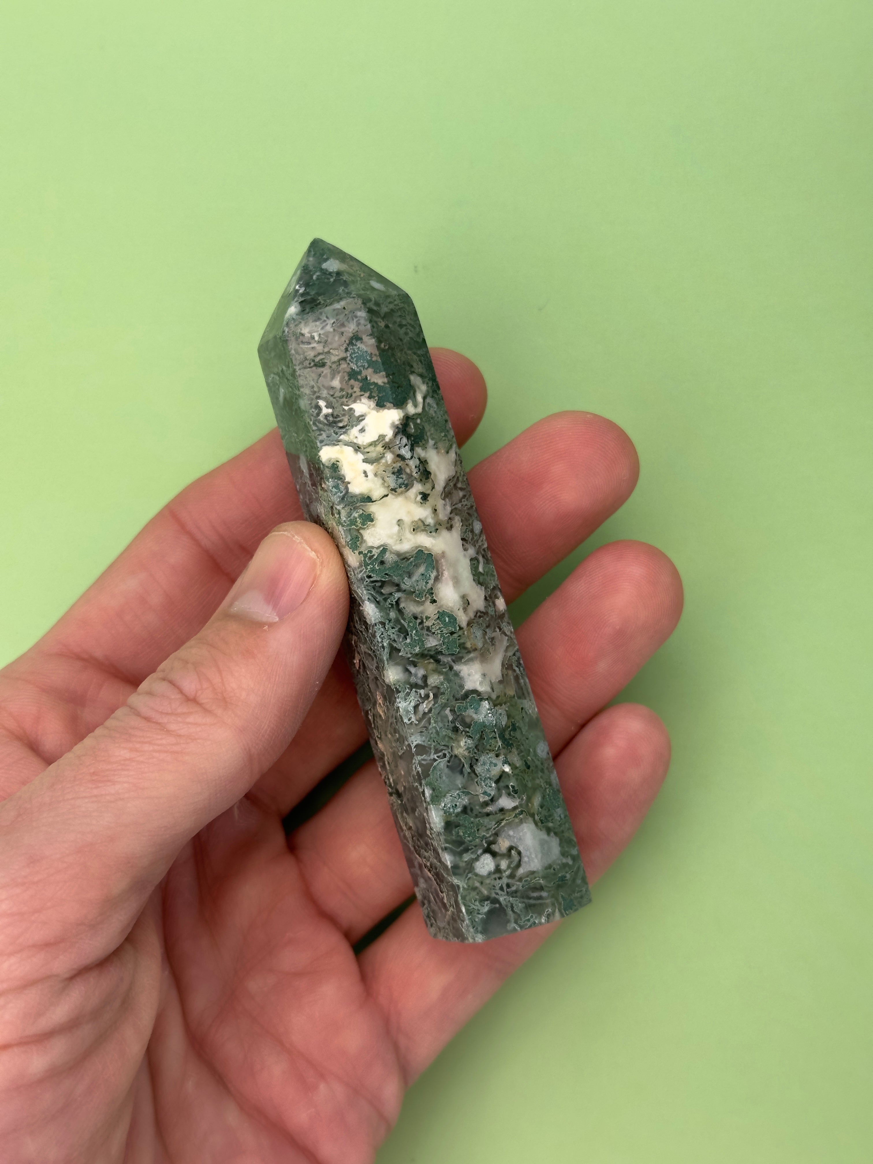 Moss agate - Tower