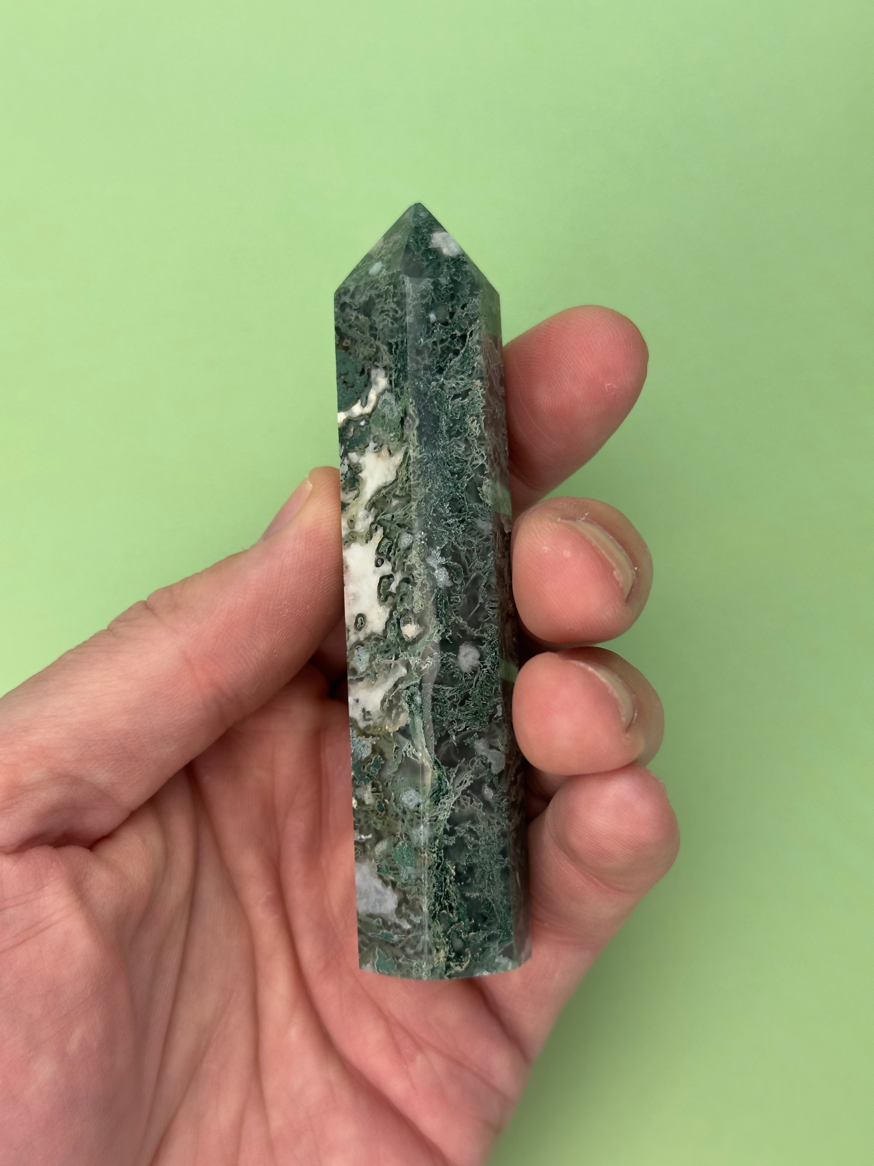Moss agate - Tower