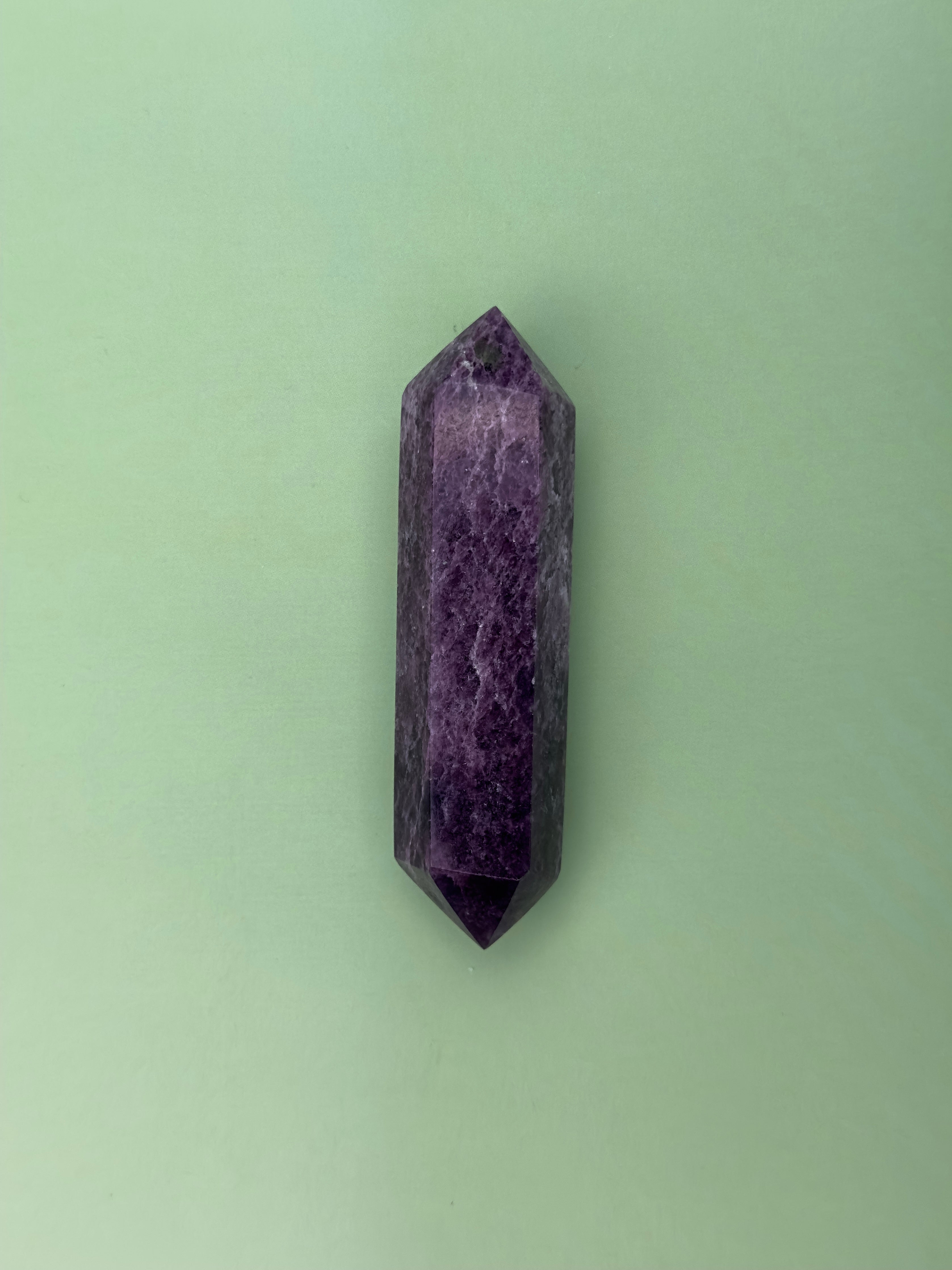 Lepidolite - Double-terminated point