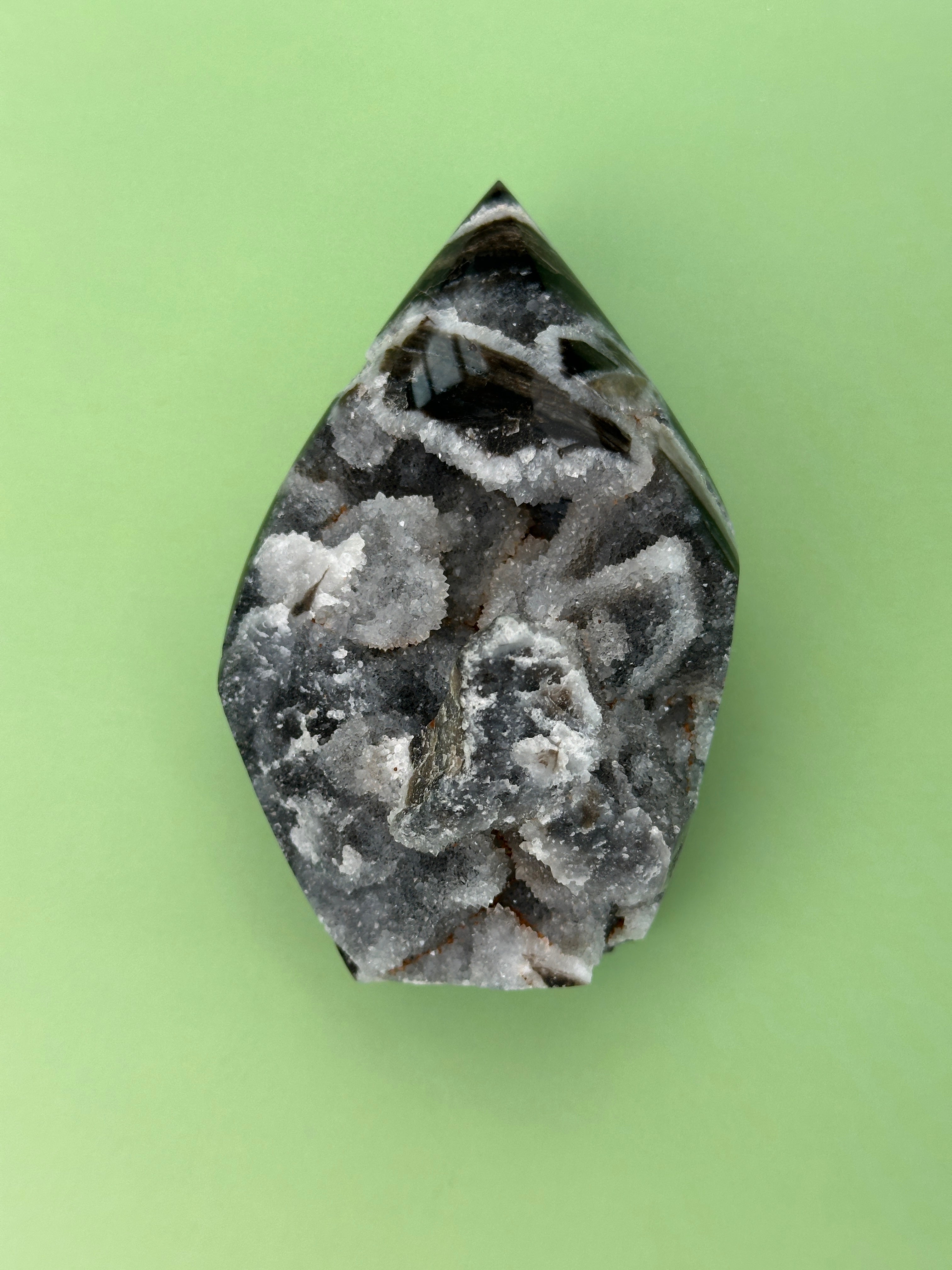 Sphalerite - Free standing druzy teardrop