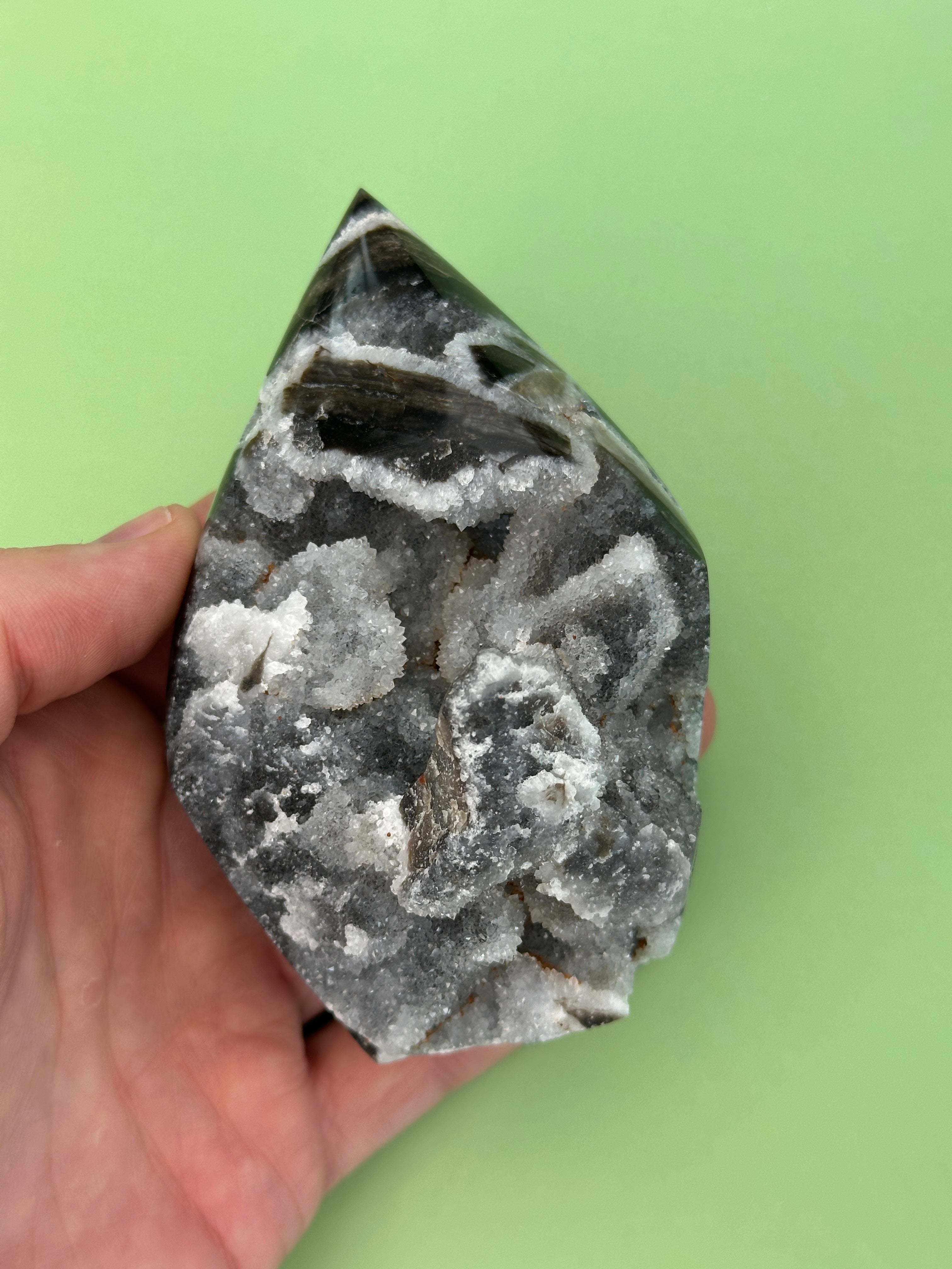 Sphalerite - Free standing druzy teardrop