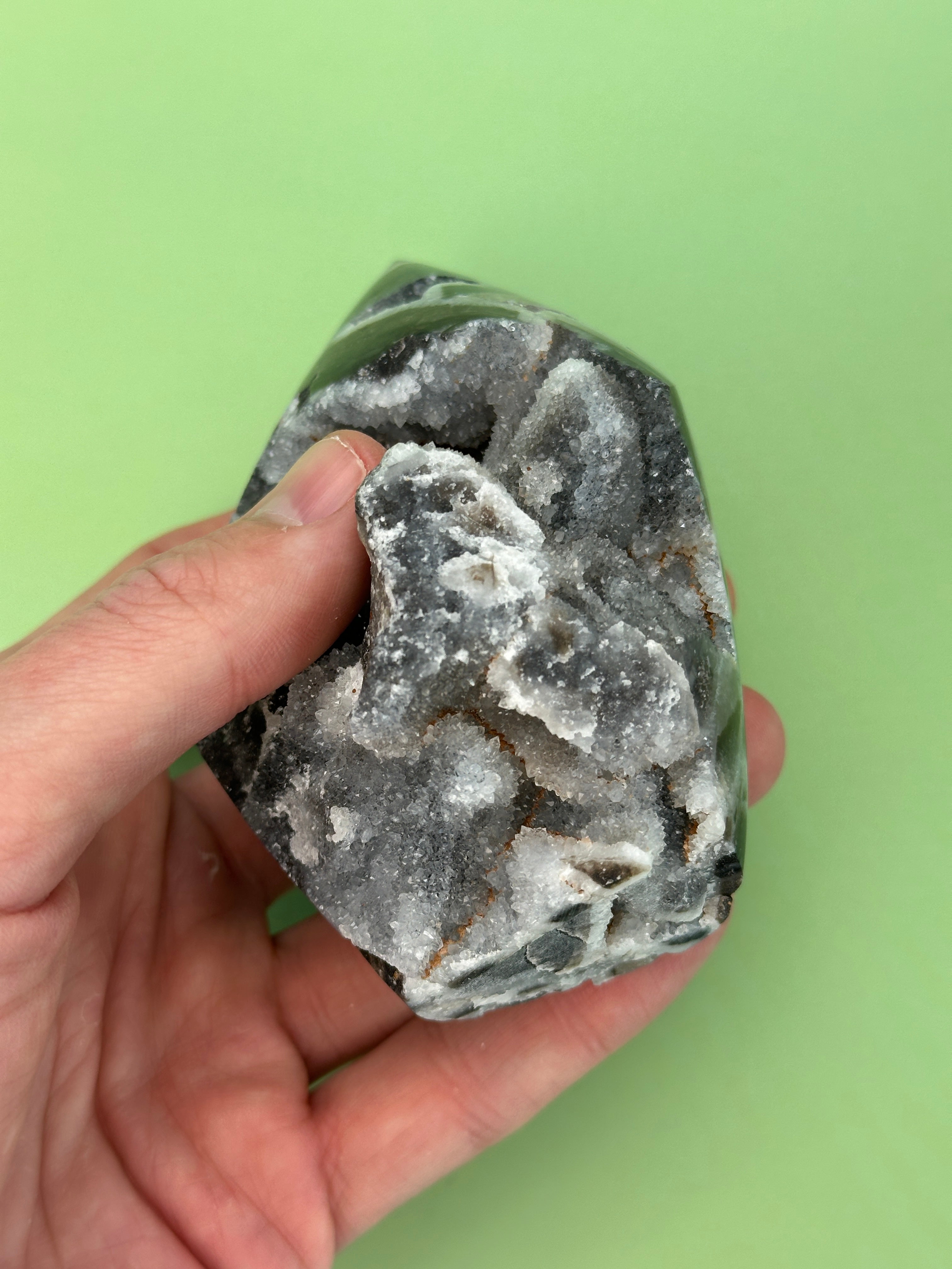 Sphalerite - Free standing druzy teardrop