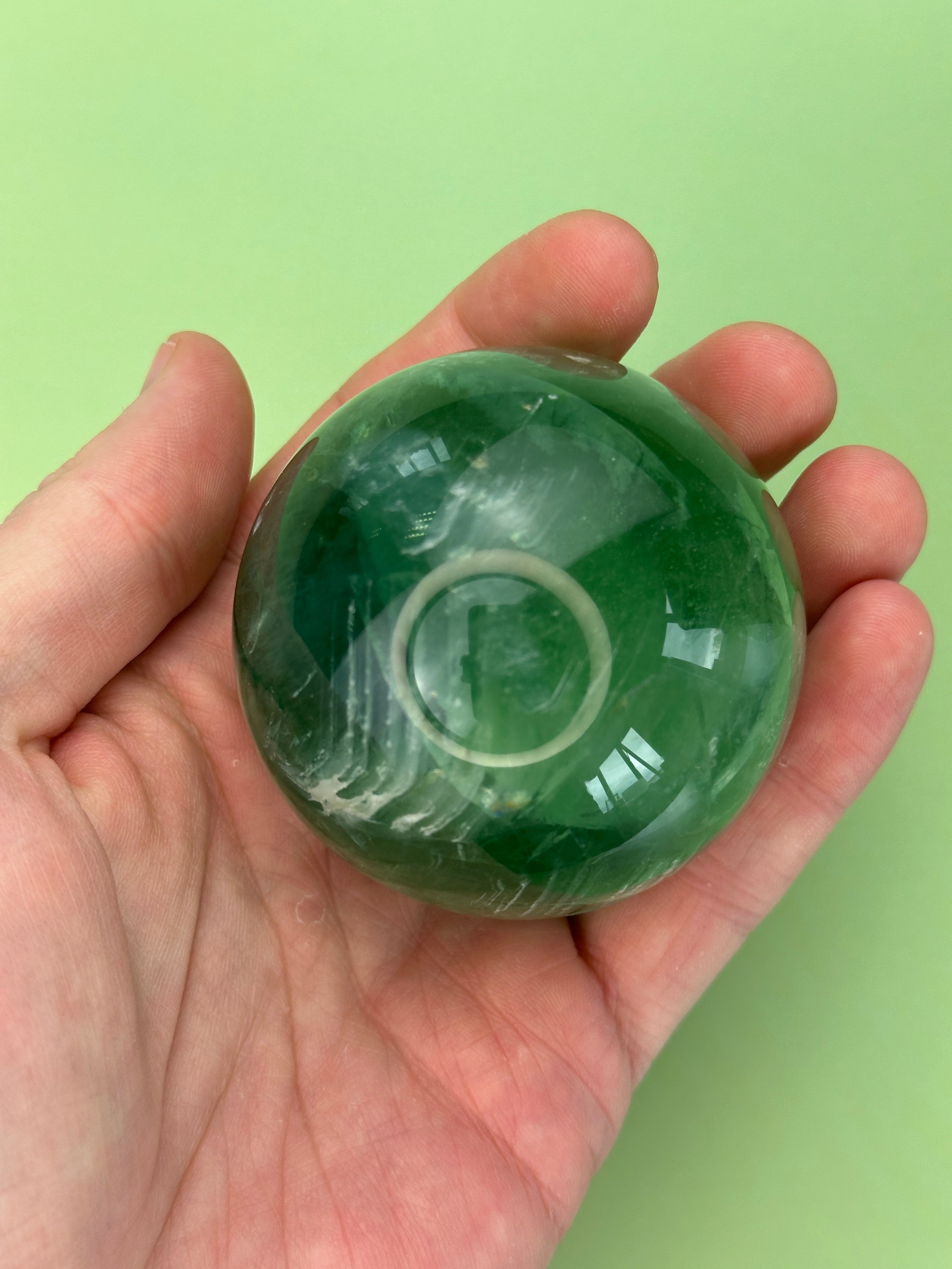 Green fluorite - XL Sphere