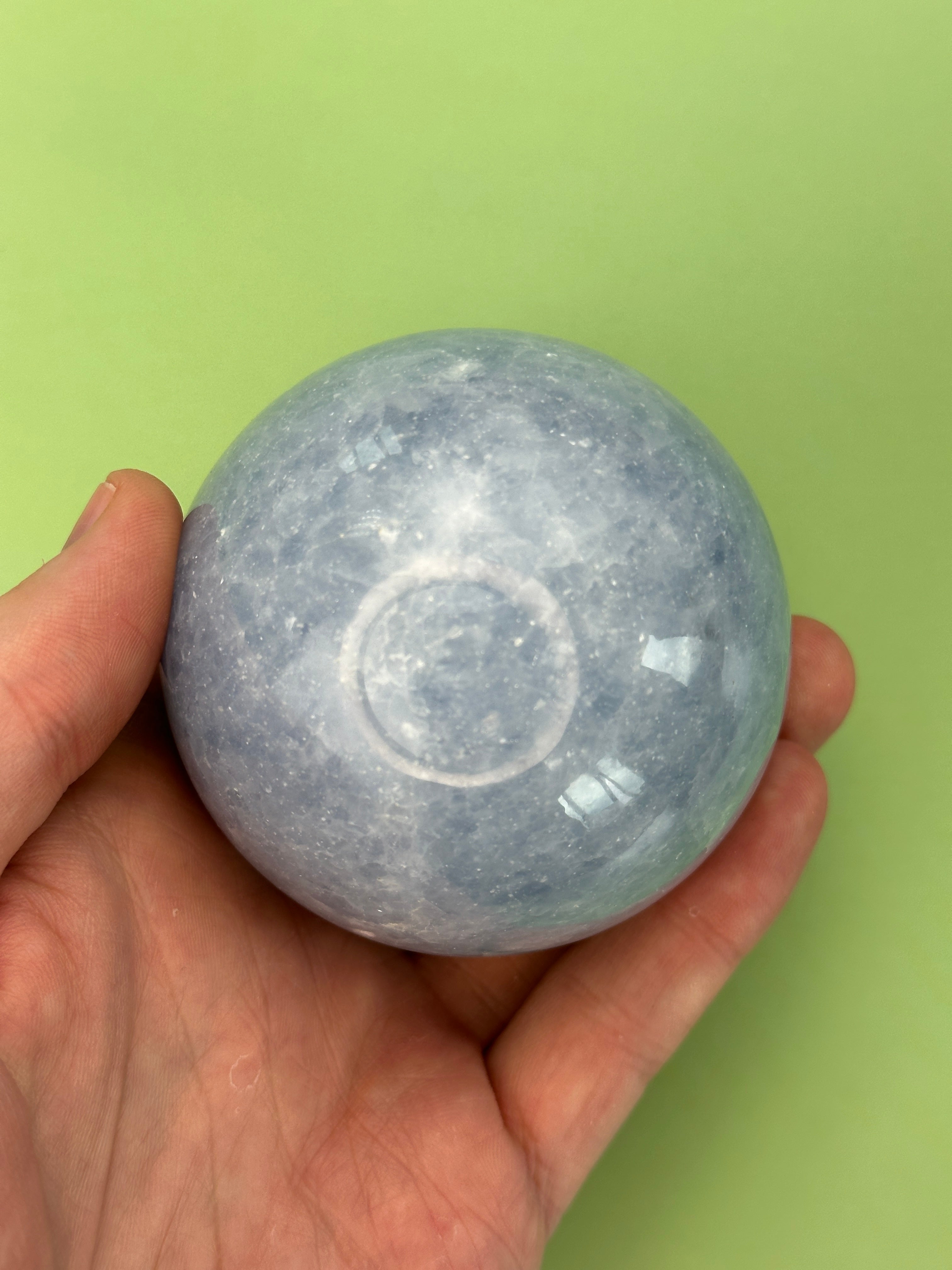 Blue calcite - XL sphere